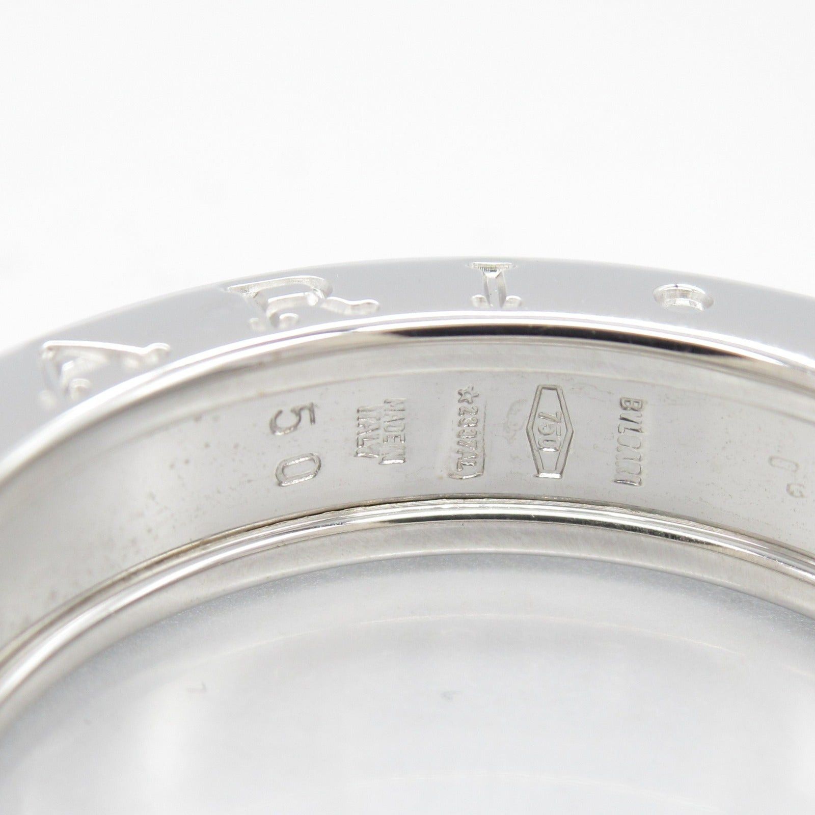 Bvlgari Bvlgari B Zero One Ring 1Belt K18Wg (White Gold) Silver Size ONE SIZE - 4 Thumbnail