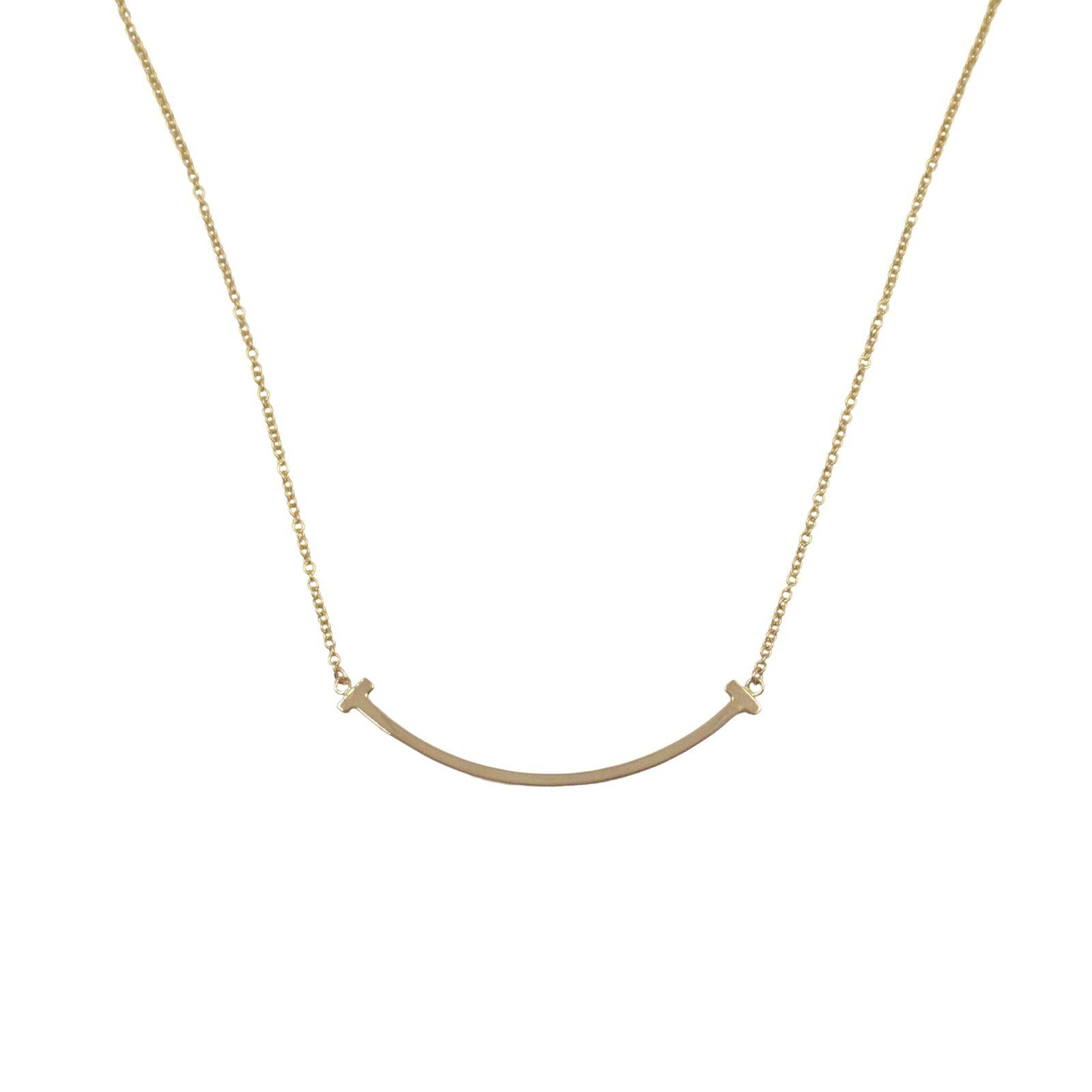 Tiffany & Co. Tiffany Co T-Smile Small Necklace K18Pg (Pink Gold) Gold Size ONE SIZE - 2 Thumbnail