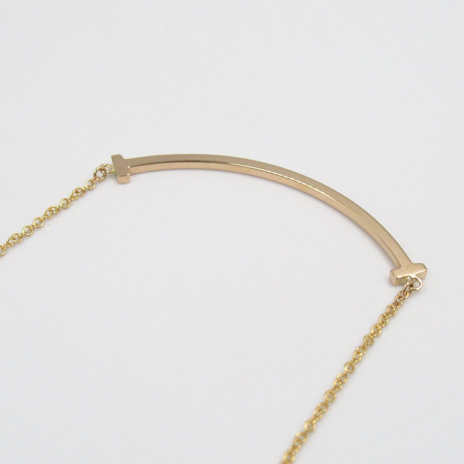 Tiffany & Co. Tiffany Co T-Smile Small Necklace K18Pg (Pink Gold) Gold Size ONE SIZE - 7 Thumbnail