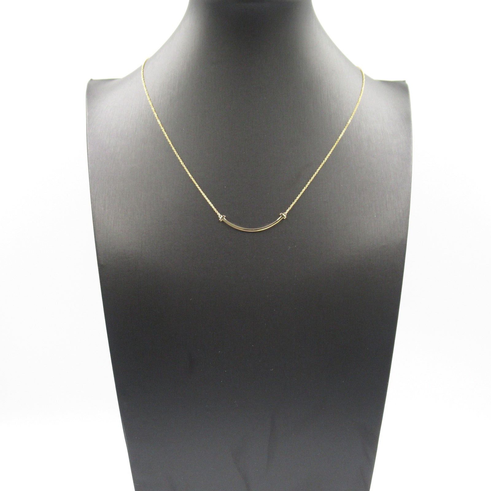 Tiffany & Co. Tiffany Co T-Smile Small Necklace K18Pg (Pink Gold) Gold Size ONE SIZE - 8 Thumbnail