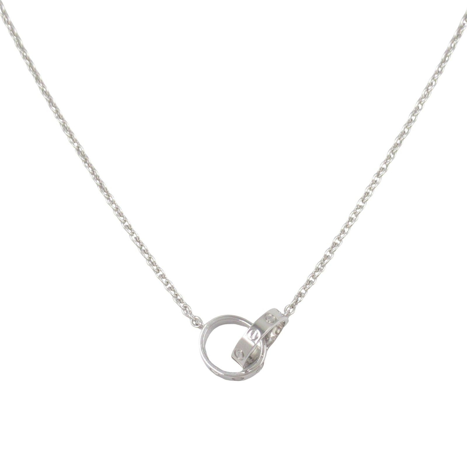 Cartier Cartier Baby Love Necklace K18Wg (White Gold) Silver Size ONE SIZE - 2 Thumbnail