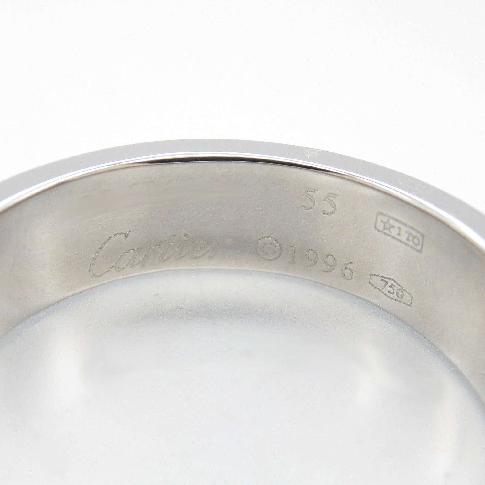 Cartier Cartier Love Ring K18Wg (White Gold) Silver Size ONE SIZE - 4 Thumbnail