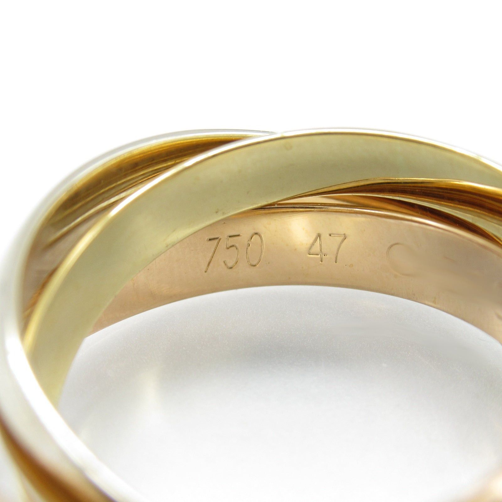 Cartier Cartier Trinity Ring K18 (Yellow Gold) K18Wg (White (Pink Gold Size ONE SIZE - 3 Thumbnail