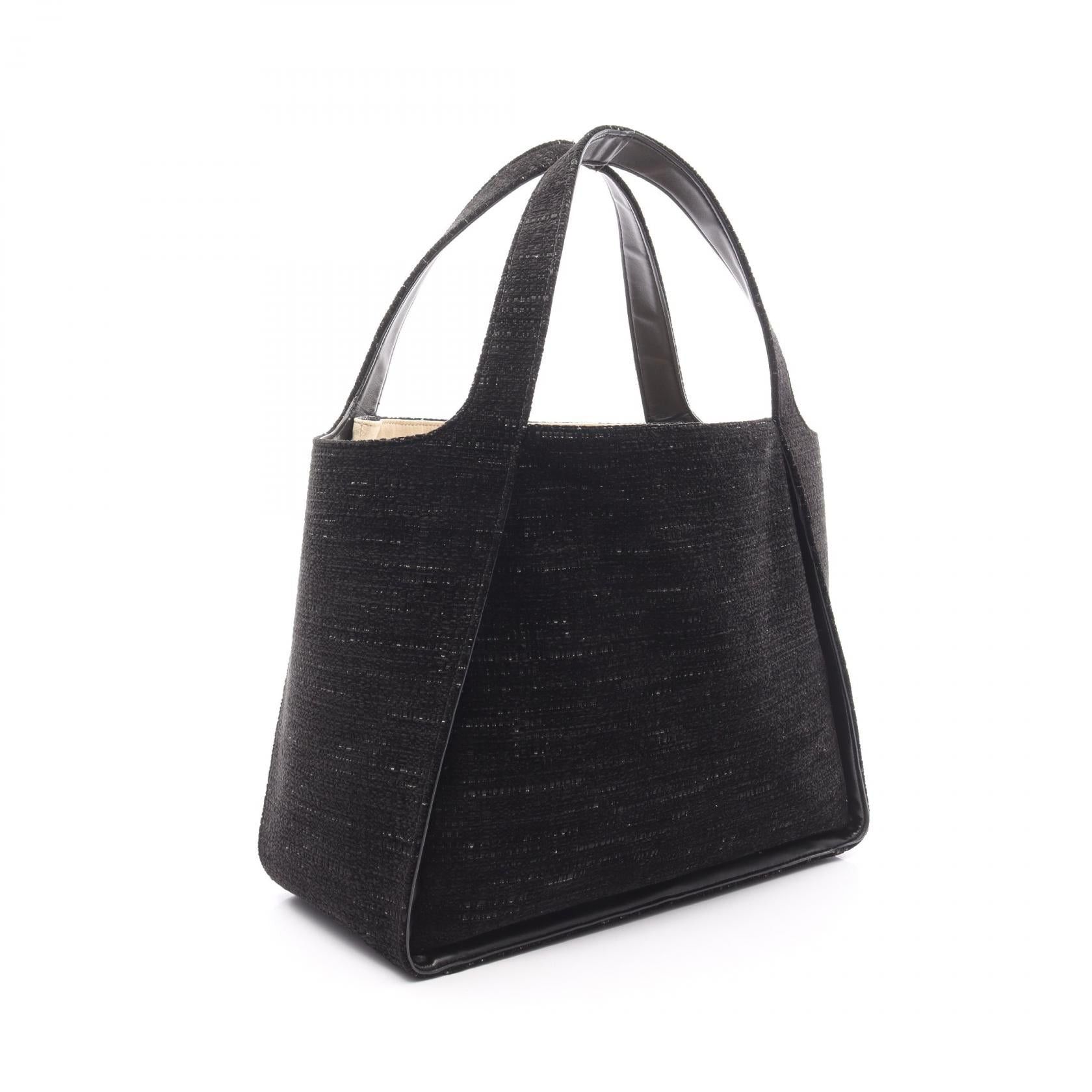 Stella McCartney Stella Mccartney Stella Logo Handbag Tote Bag Fabric Fake Leather Black Size ONE SIZE - 2 Thumbnail