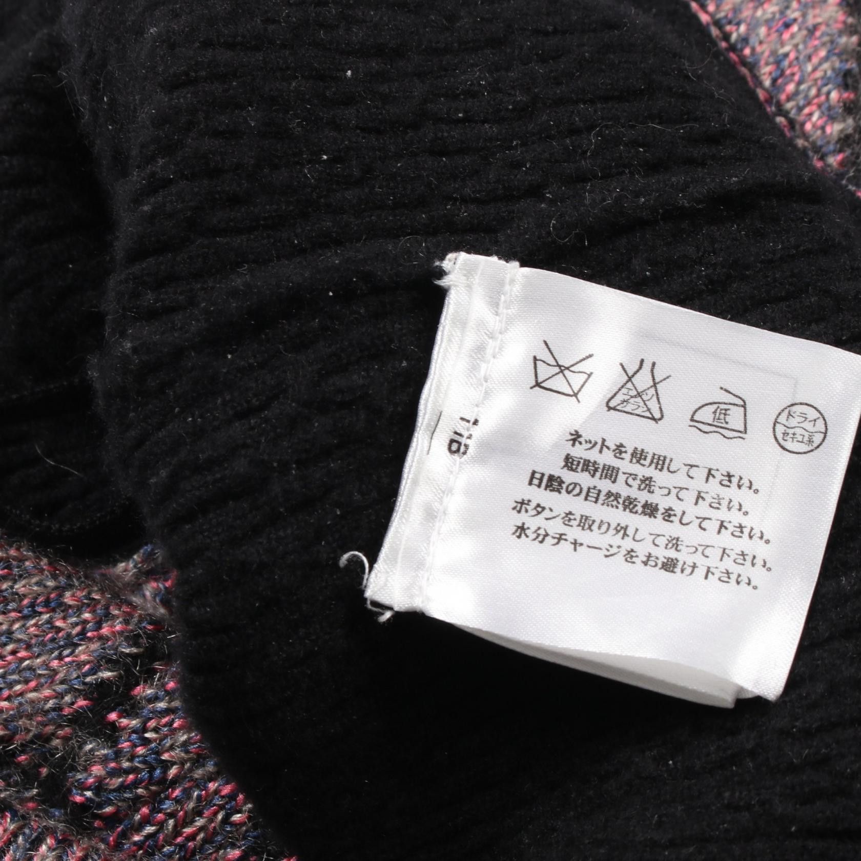 Chanel Chanel Camellia Button Knit Dress Silk Cashmere Black Pink Gray Size ONE SIZE - 6 Thumbnail