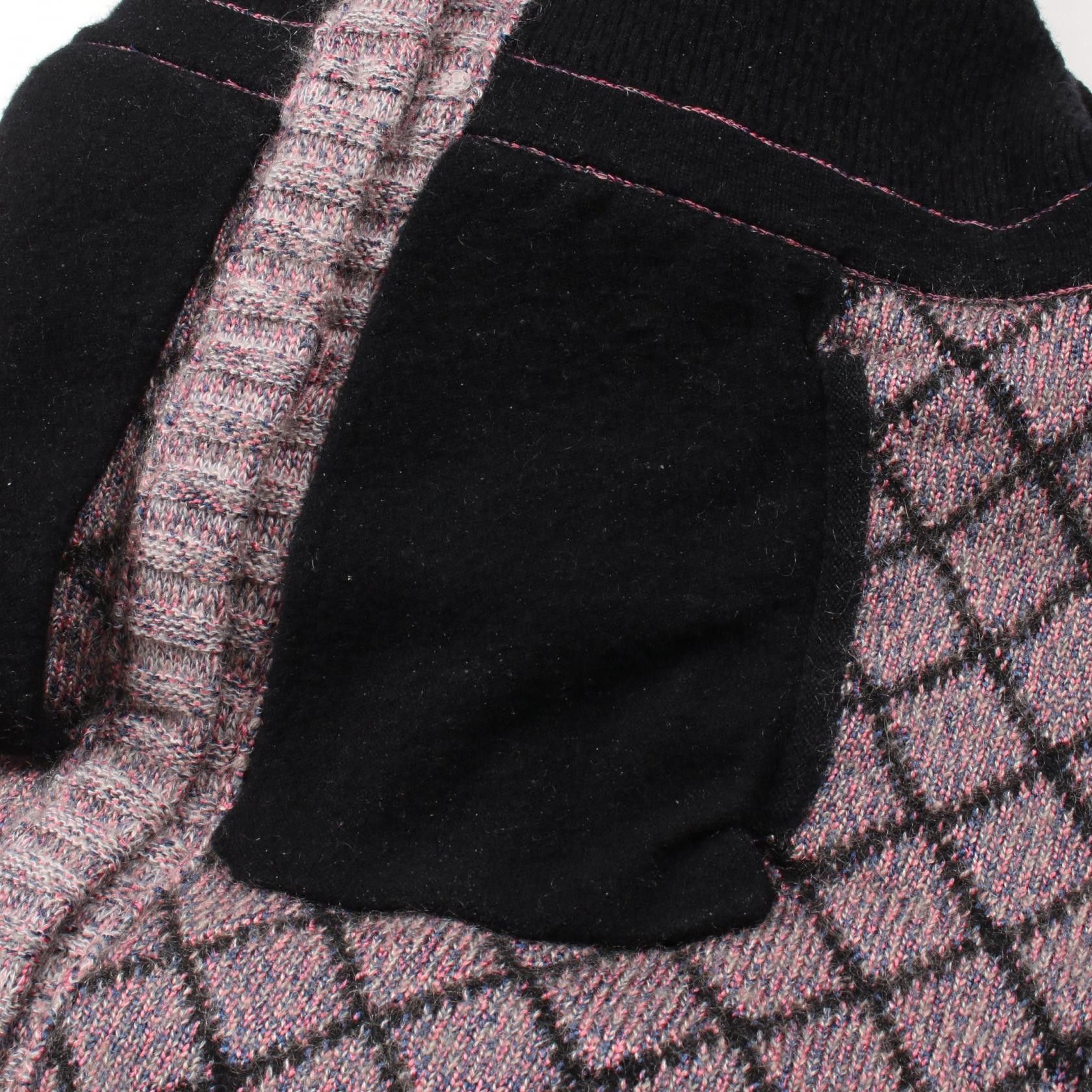 Chanel Chanel Camellia Button Knit Dress Silk Cashmere Black Pink Gray Size ONE SIZE - 9 Thumbnail