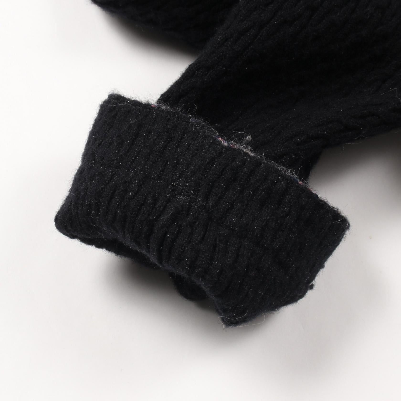 Chanel Chanel Camellia Button Knit Dress Silk Cashmere Black Pink Gray Size ONE SIZE - 8 Thumbnail