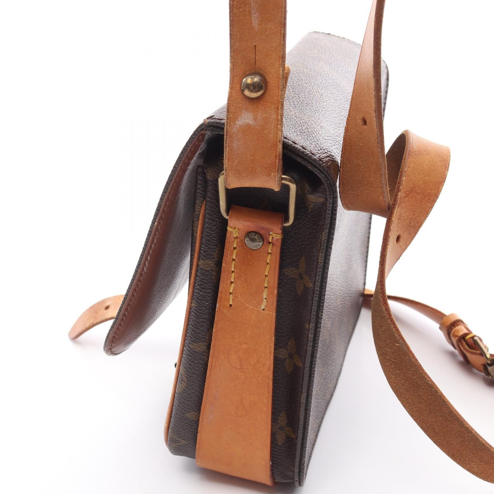 Louis Vuitton Louis Vuitton Cartesier Mm Monogram Shoulder Bag Leather Brown Size ONE SIZE - 14 Thumbnail