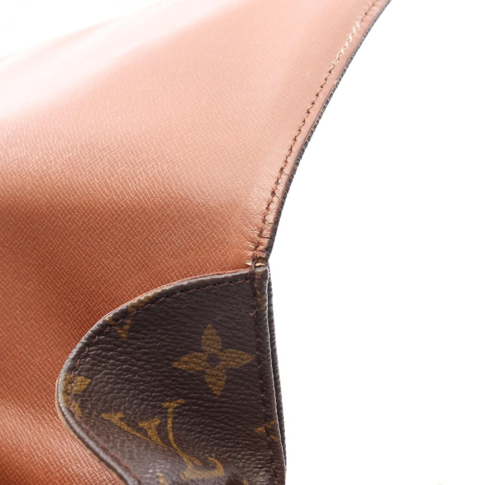 Louis Vuitton Louis Vuitton Cartesier Mm Monogram Shoulder Bag Leather Brown Size ONE SIZE - 8 Thumbnail