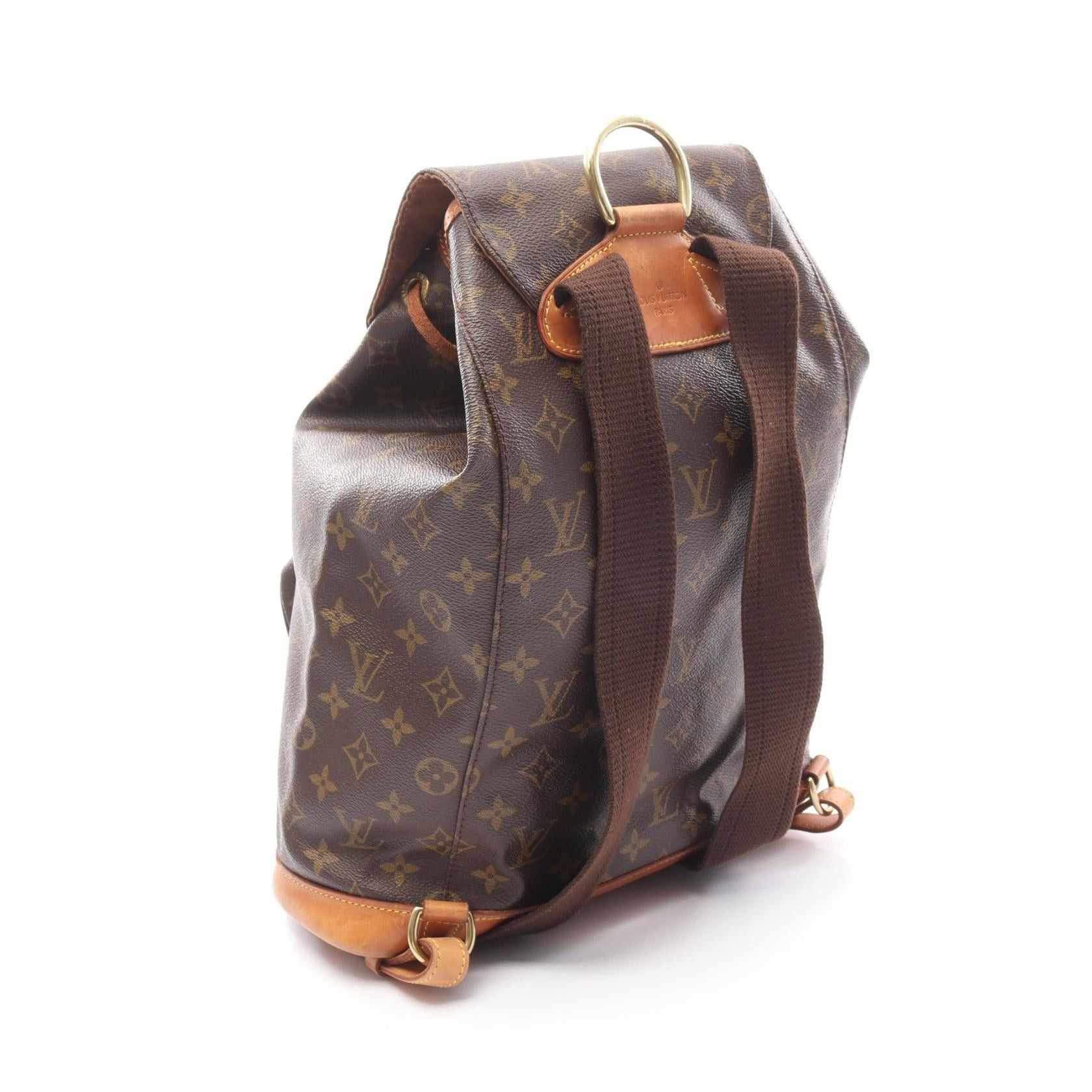 Louis Vuitton Louis Vuitton Montsouris Gm Monogram Backpack Rucksack Leather Brown Size ONE SIZE - 2 Thumbnail