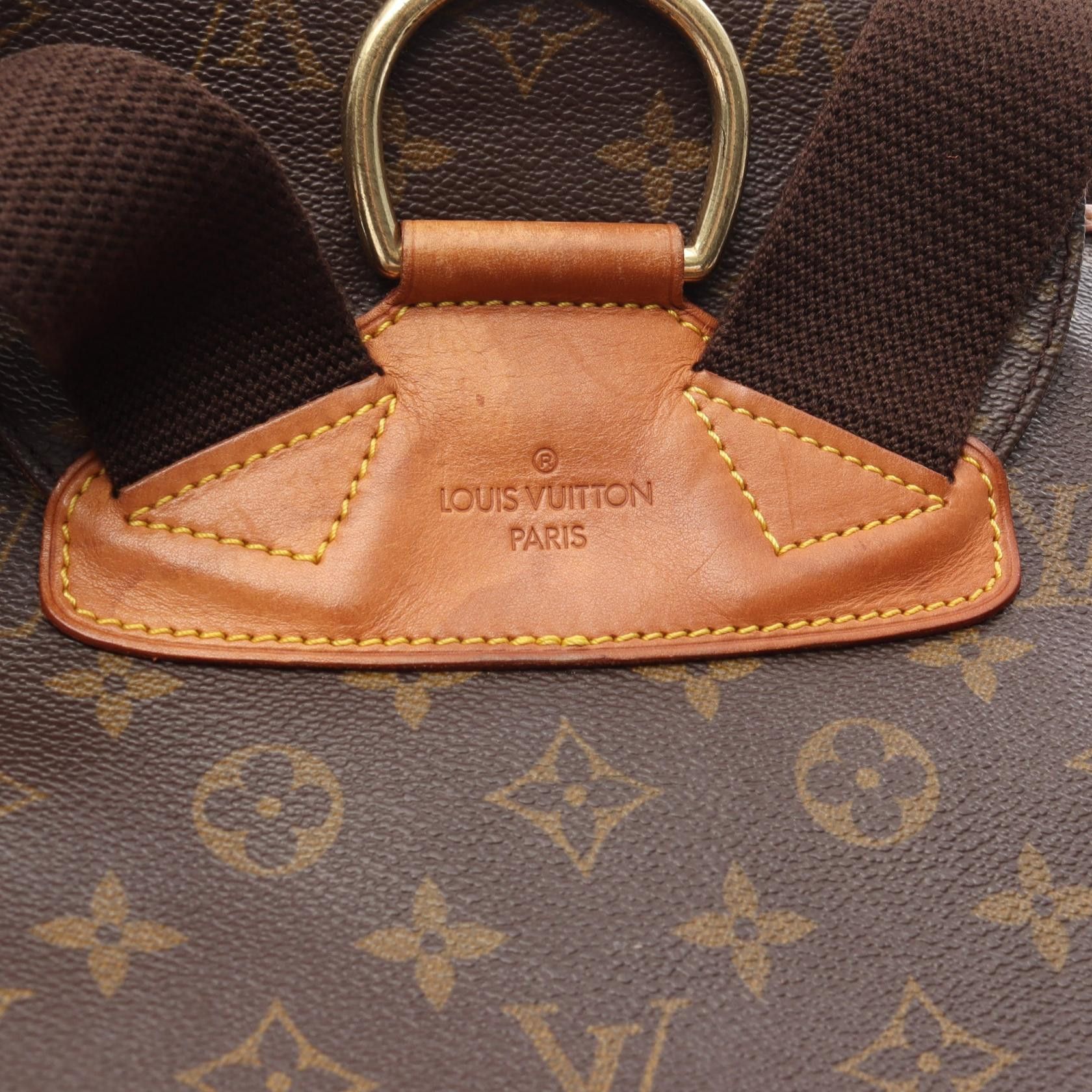 Louis Vuitton Louis Vuitton Montsouris Gm Monogram Backpack Rucksack Leather Brown Size ONE SIZE - 10 Thumbnail