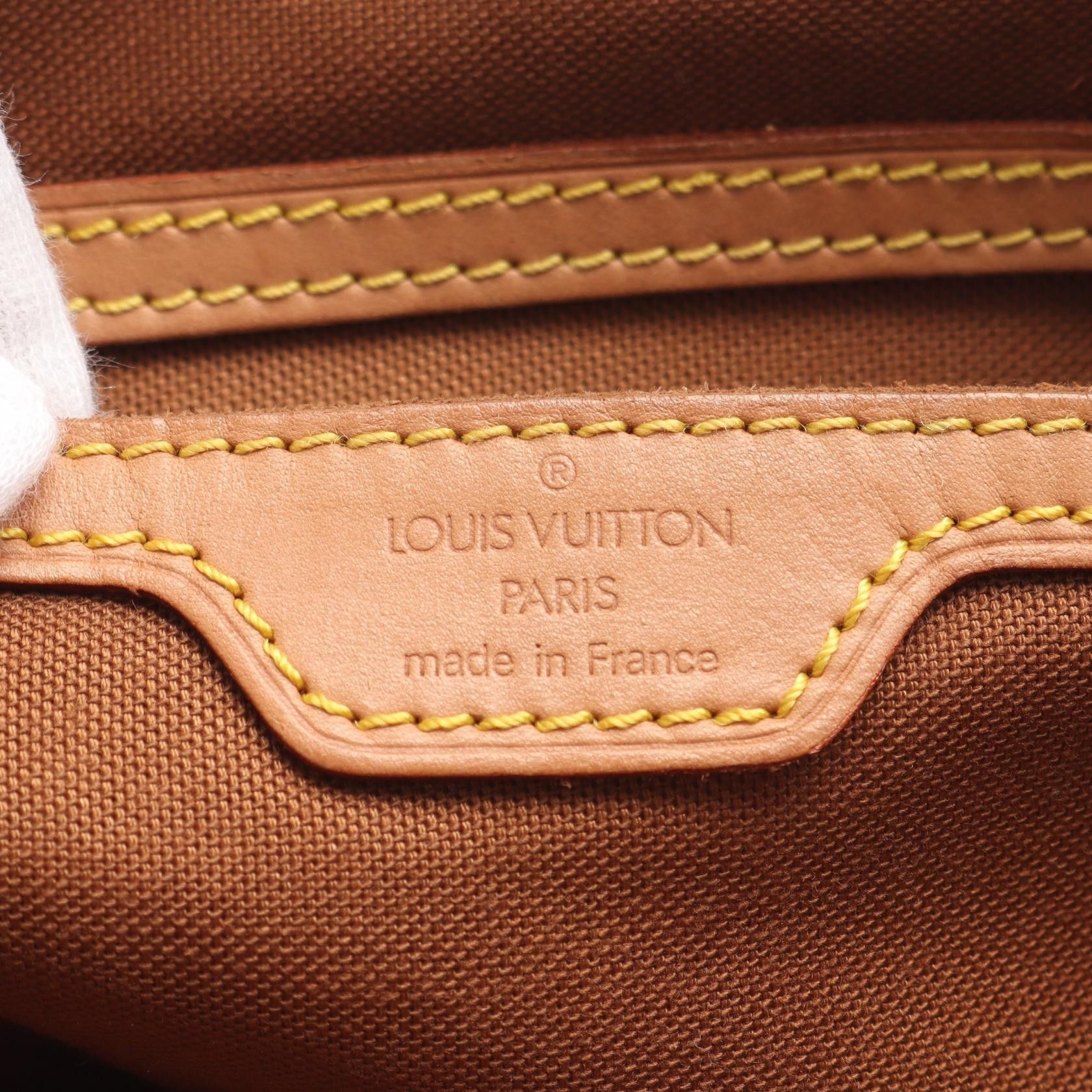Louis Vuitton Louis Vuitton Montsouris Gm Monogram Backpack Rucksack Leather Brown Size ONE SIZE - 4 Thumbnail
