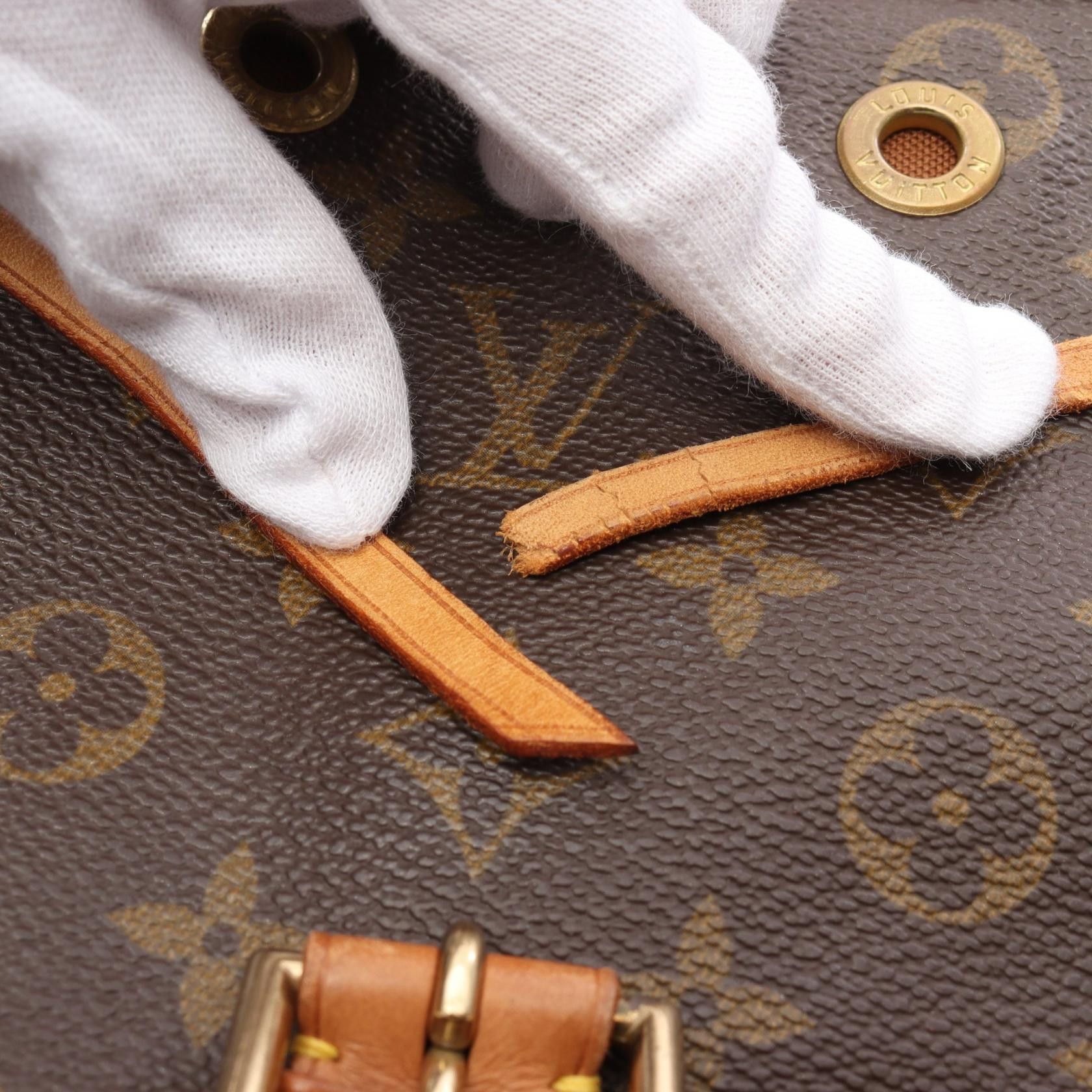 Louis Vuitton Louis Vuitton Montsouris Gm Monogram Backpack Rucksack Leather Brown Size ONE SIZE - 6 Thumbnail