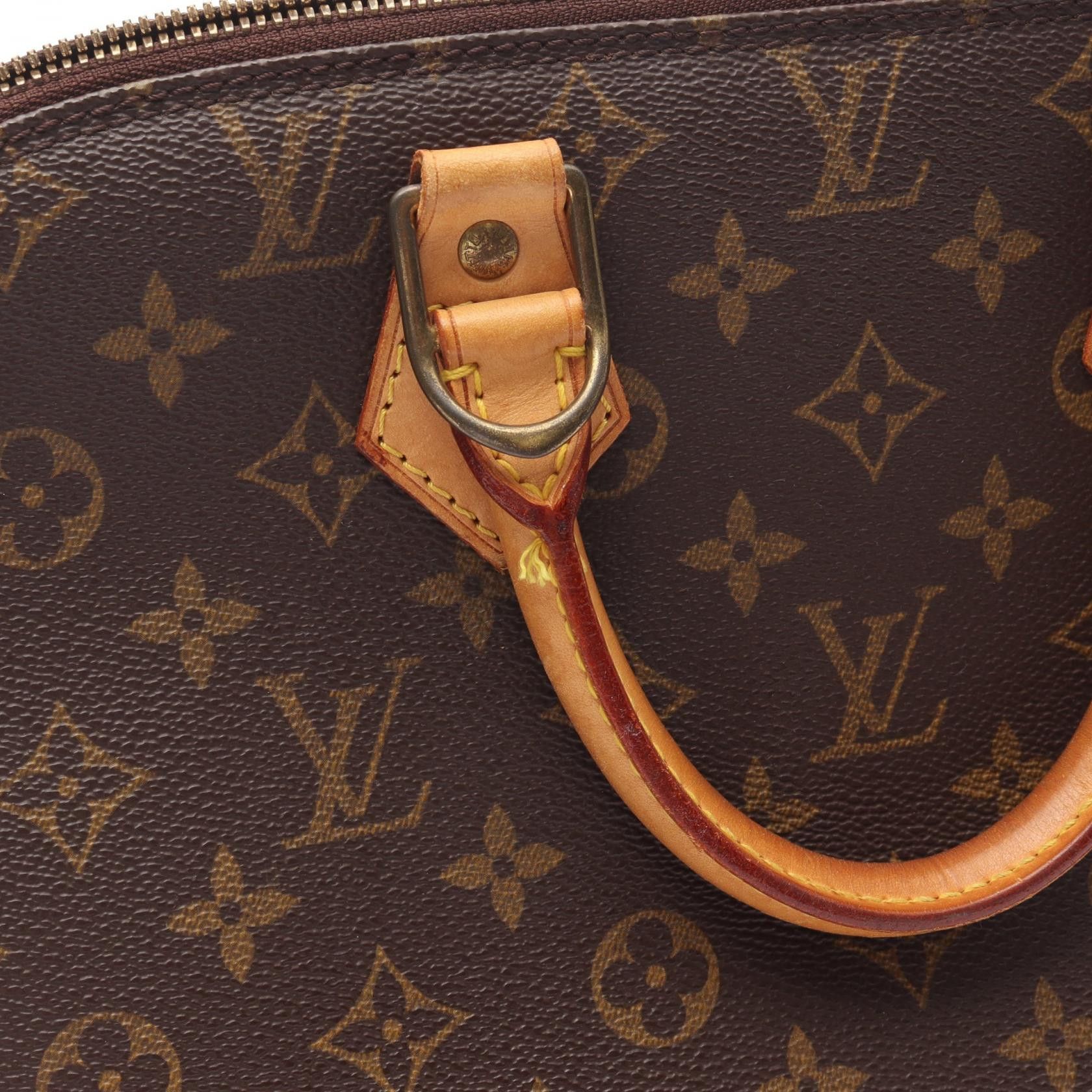 Louis Vuitton Louis Vuitton Alma Pm Monogram Handbag Leather Brown Size ONE SIZE - 12 Thumbnail
