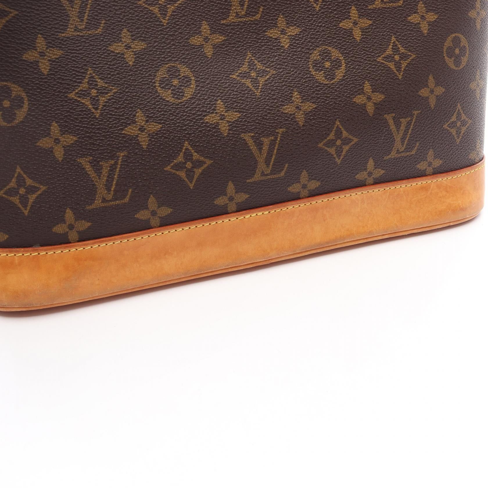 Louis Vuitton Louis Vuitton Alma Pm Monogram Handbag Leather Brown Size ONE SIZE - 10 Thumbnail