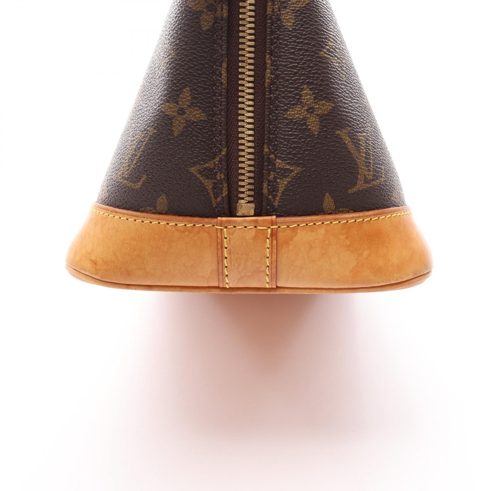 Louis Vuitton Louis Vuitton Alma Pm Monogram Handbag Leather Brown Size ONE SIZE - 11 Thumbnail