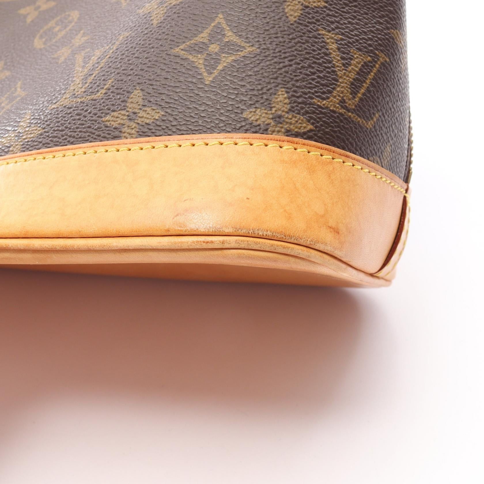 Louis Vuitton Louis Vuitton Alma Pm Monogram Handbag Leather Brown Size ONE SIZE - 8 Thumbnail