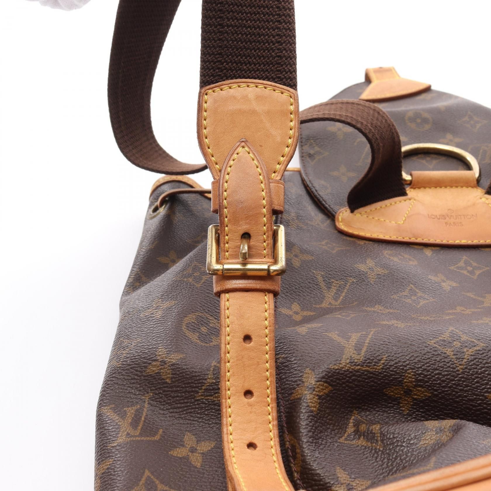 Louis Vuitton Louis Vuitton Montsouris Gm Monogram Backpack Rucksack Leather Brown Size ONE SIZE - 13 Thumbnail