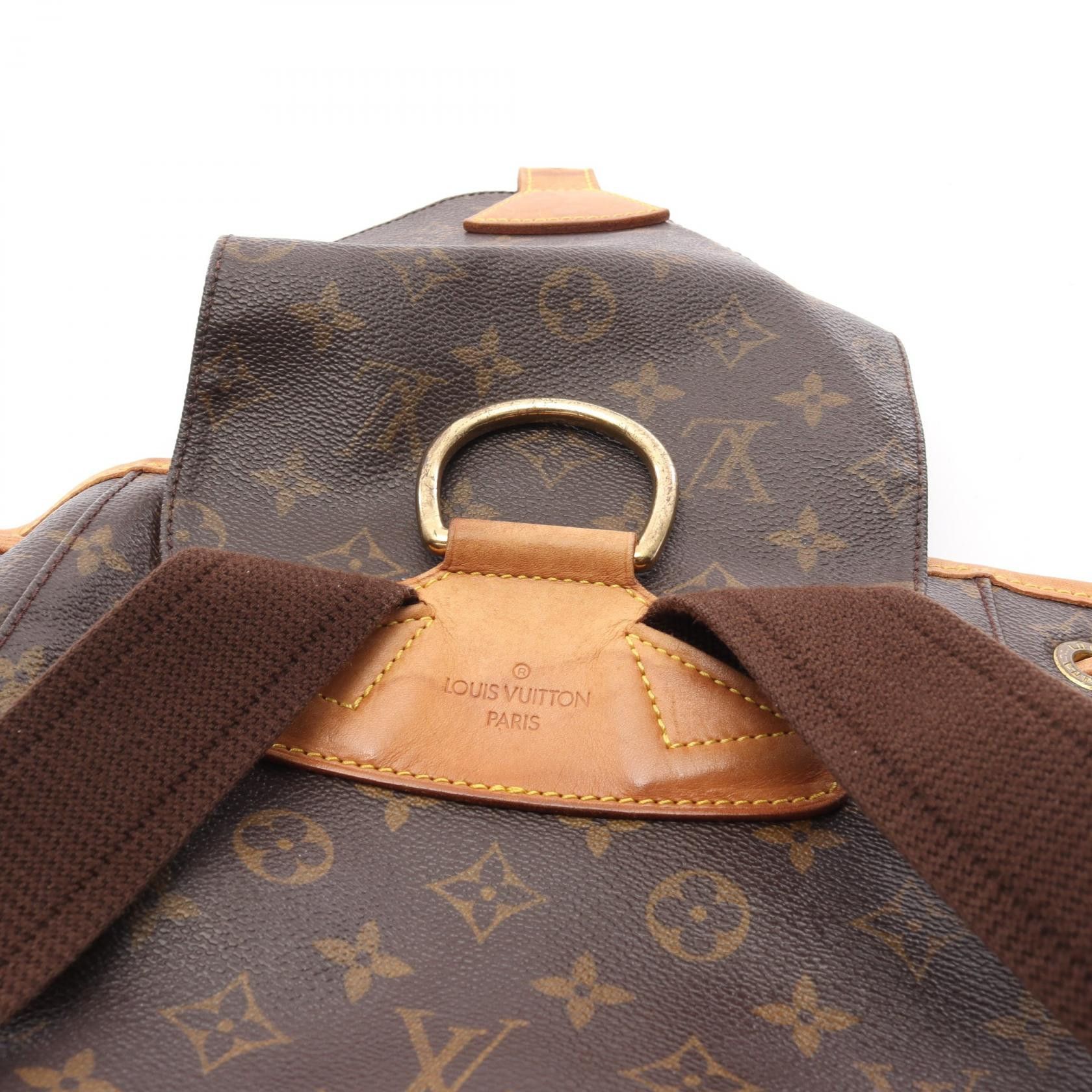 Louis Vuitton Louis Vuitton Montsouris Gm Monogram Backpack Rucksack Leather Brown Size ONE SIZE - 12 Thumbnail
