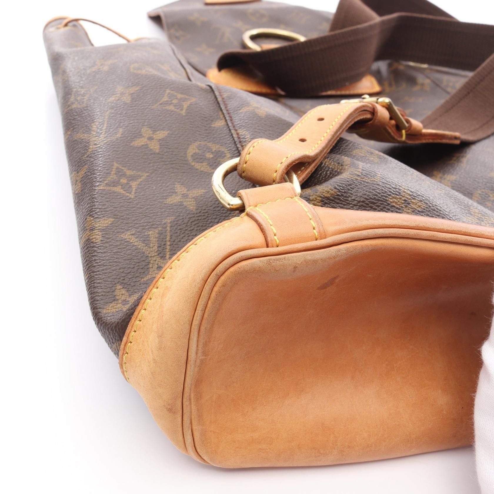 Louis Vuitton Louis Vuitton Montsouris Gm Monogram Backpack Rucksack Leather Brown Size ONE SIZE - 8 Thumbnail