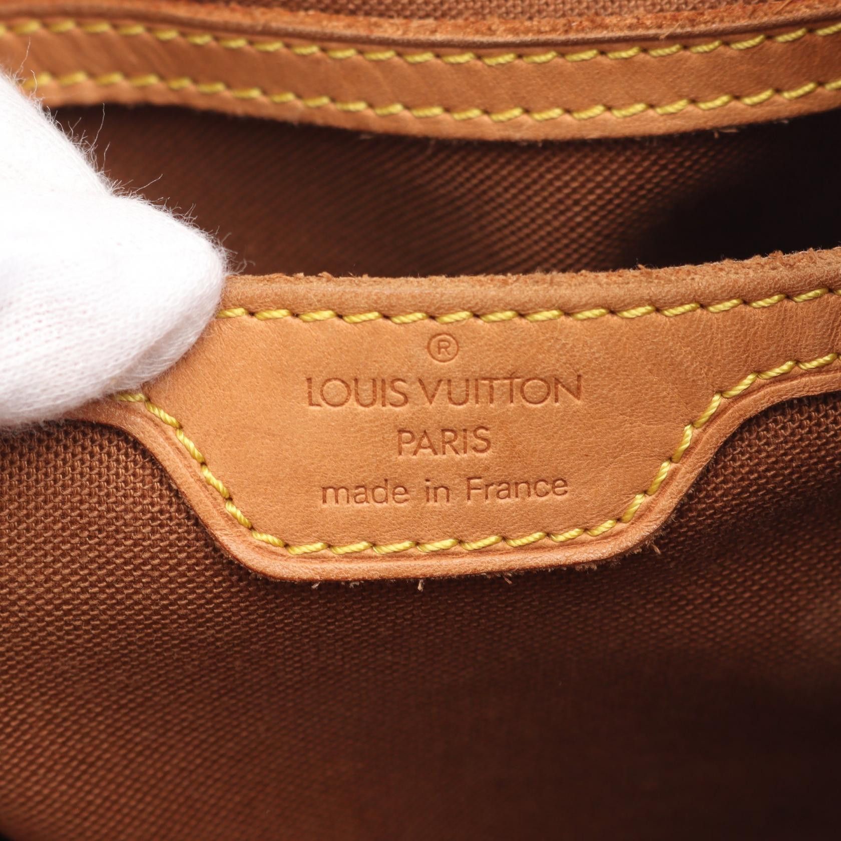 Louis Vuitton Louis Vuitton Montsouris Gm Monogram Backpack Rucksack Leather Brown Size ONE SIZE - 4 Thumbnail