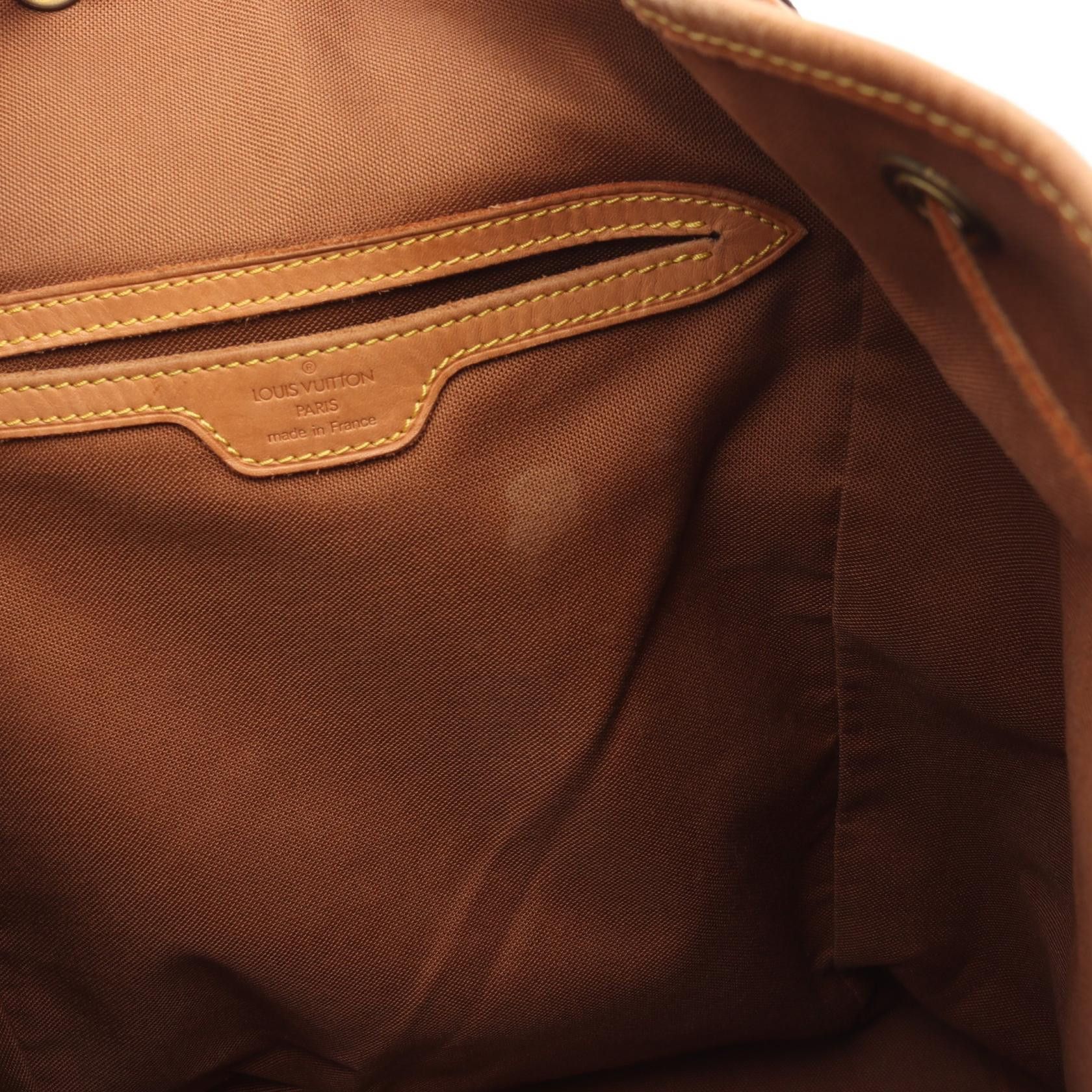 Louis Vuitton Louis Vuitton Montsouris Gm Monogram Backpack Rucksack Leather Brown Size ONE SIZE - 6 Thumbnail