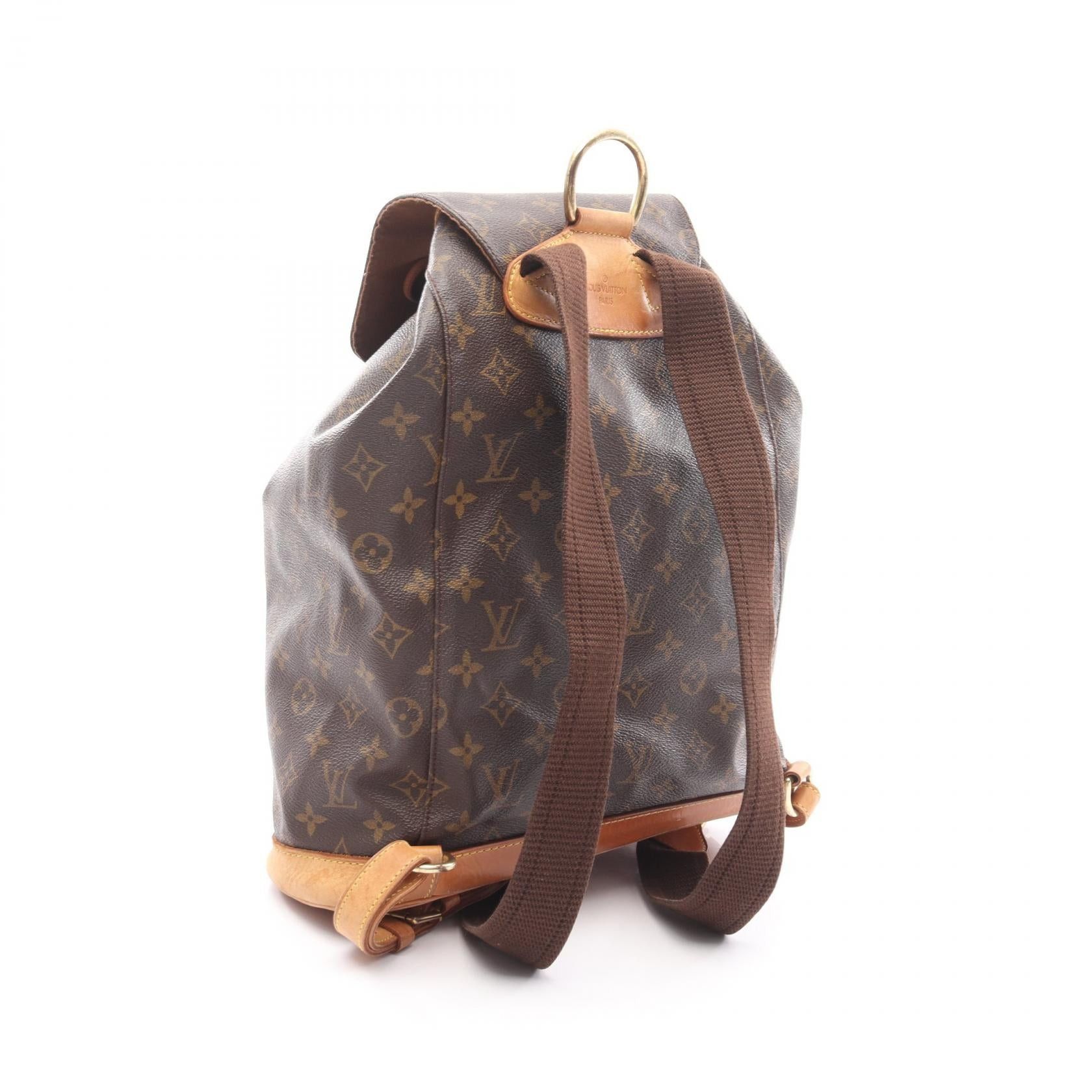 Louis Vuitton Louis Vuitton Montsouris Gm Monogram Backpack Rucksack Leather Brown Size ONE SIZE - 2 Thumbnail