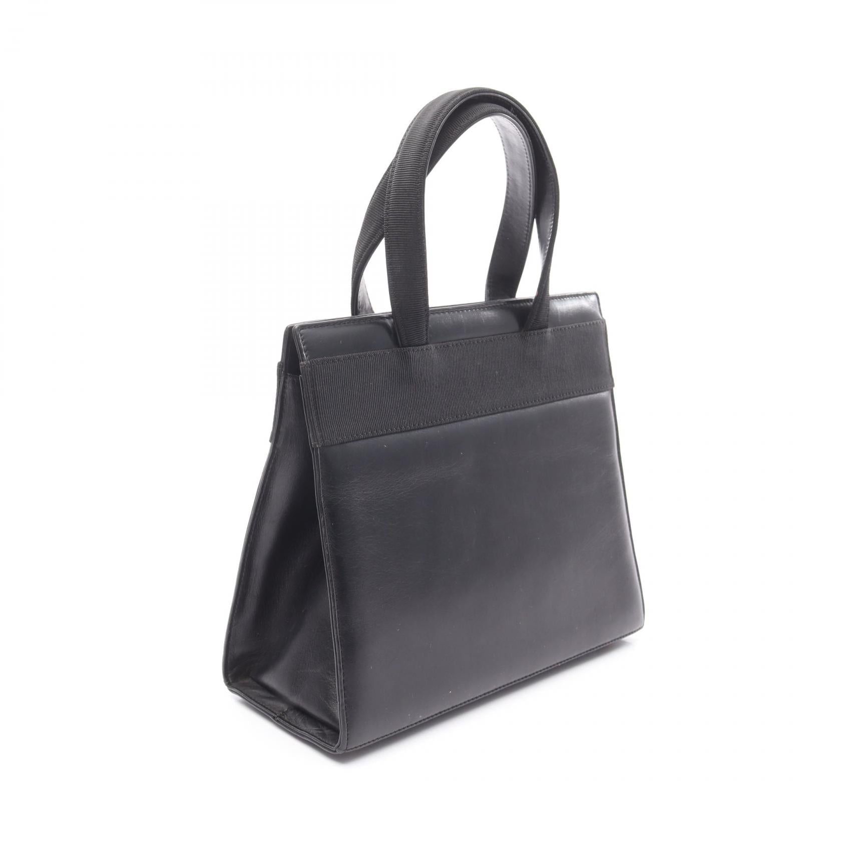 Salvatore Ferragamo Salvatore Ferragamo Vara Ribbon Handbag Leather Black Size ONE SIZE - 2 Thumbnail