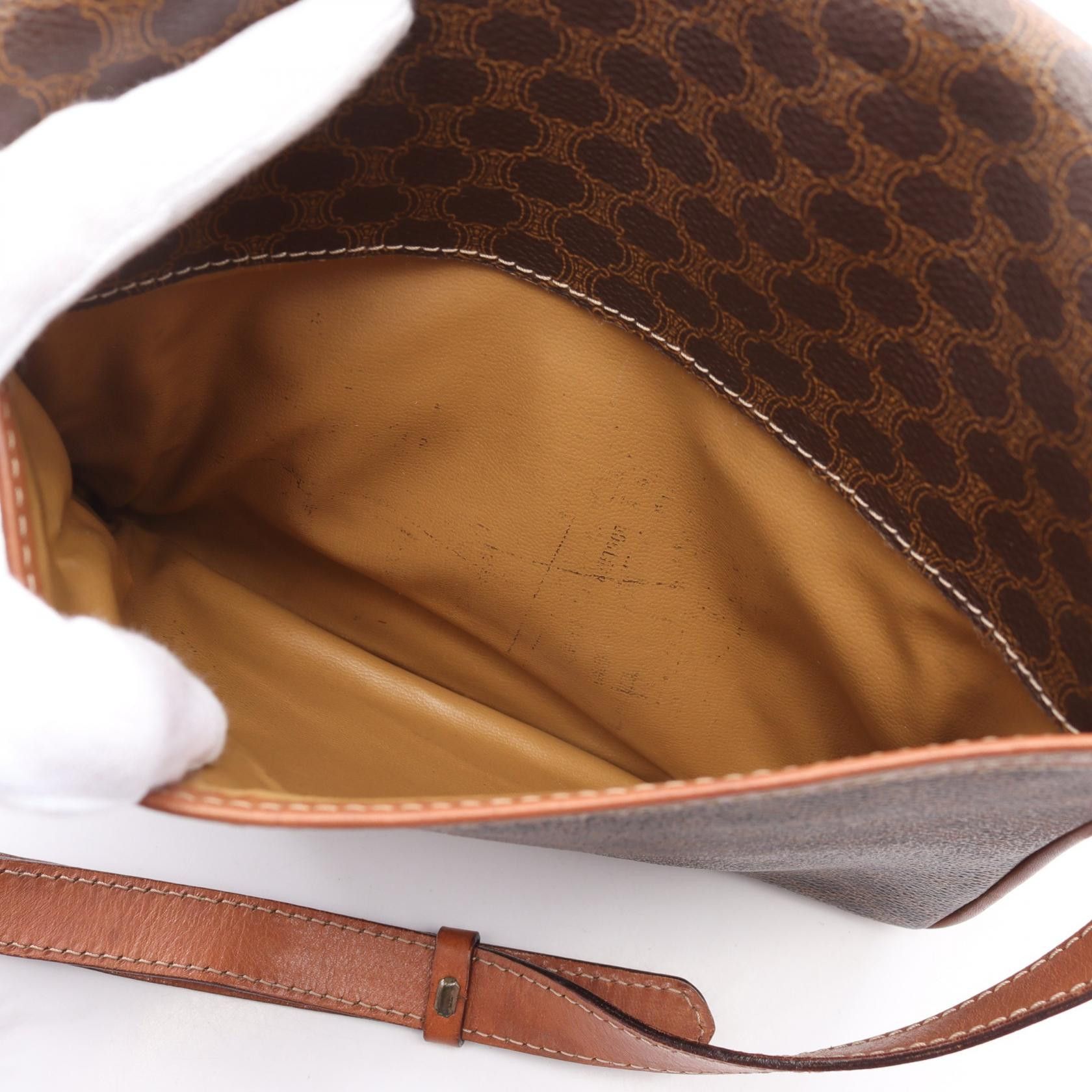 Celine Celine Macadam Shoulder Bag Leather Brown Size ONE SIZE - 7 Thumbnail