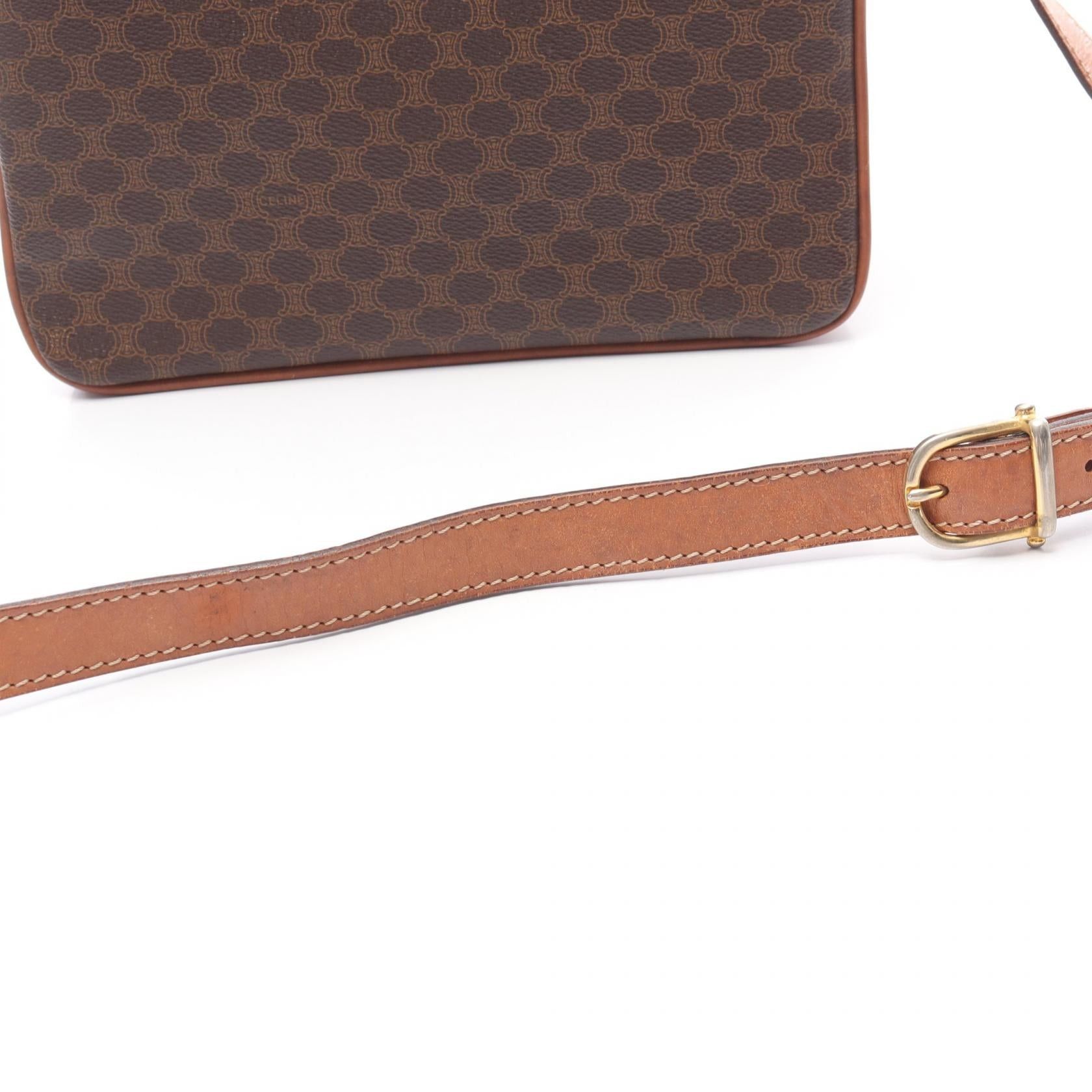 Celine Celine Macadam Shoulder Bag Leather Brown Size ONE SIZE - 13 Thumbnail
