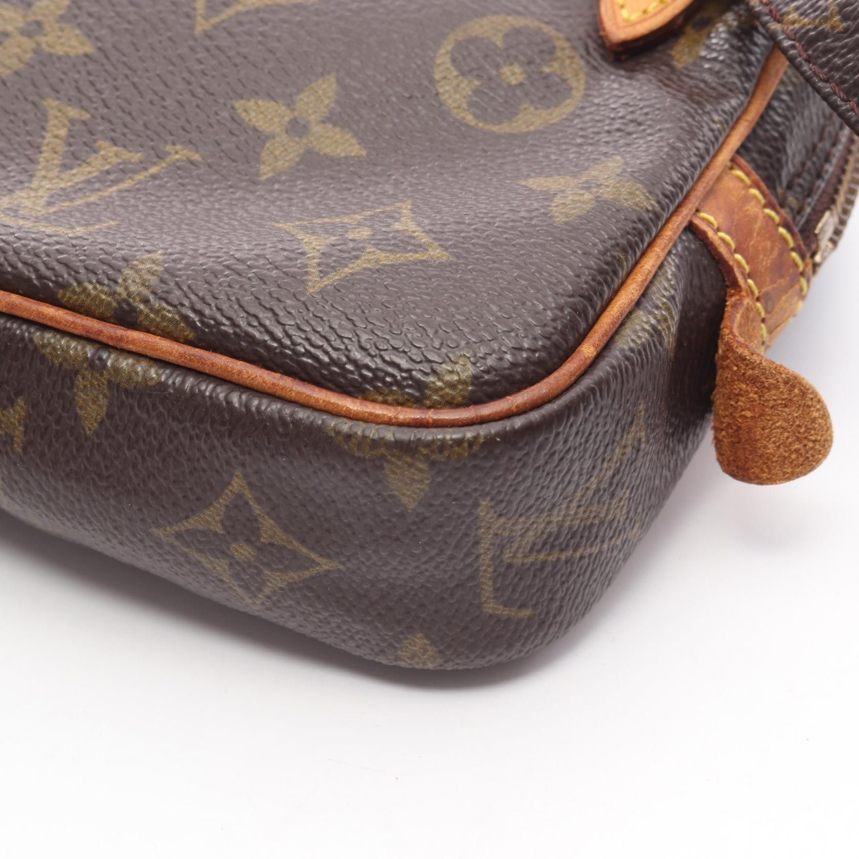 Louis Vuitton Louis Vuitton Marly Monogram Shoulder Bag Leather Brown Size ONE SIZE - 13 Thumbnail