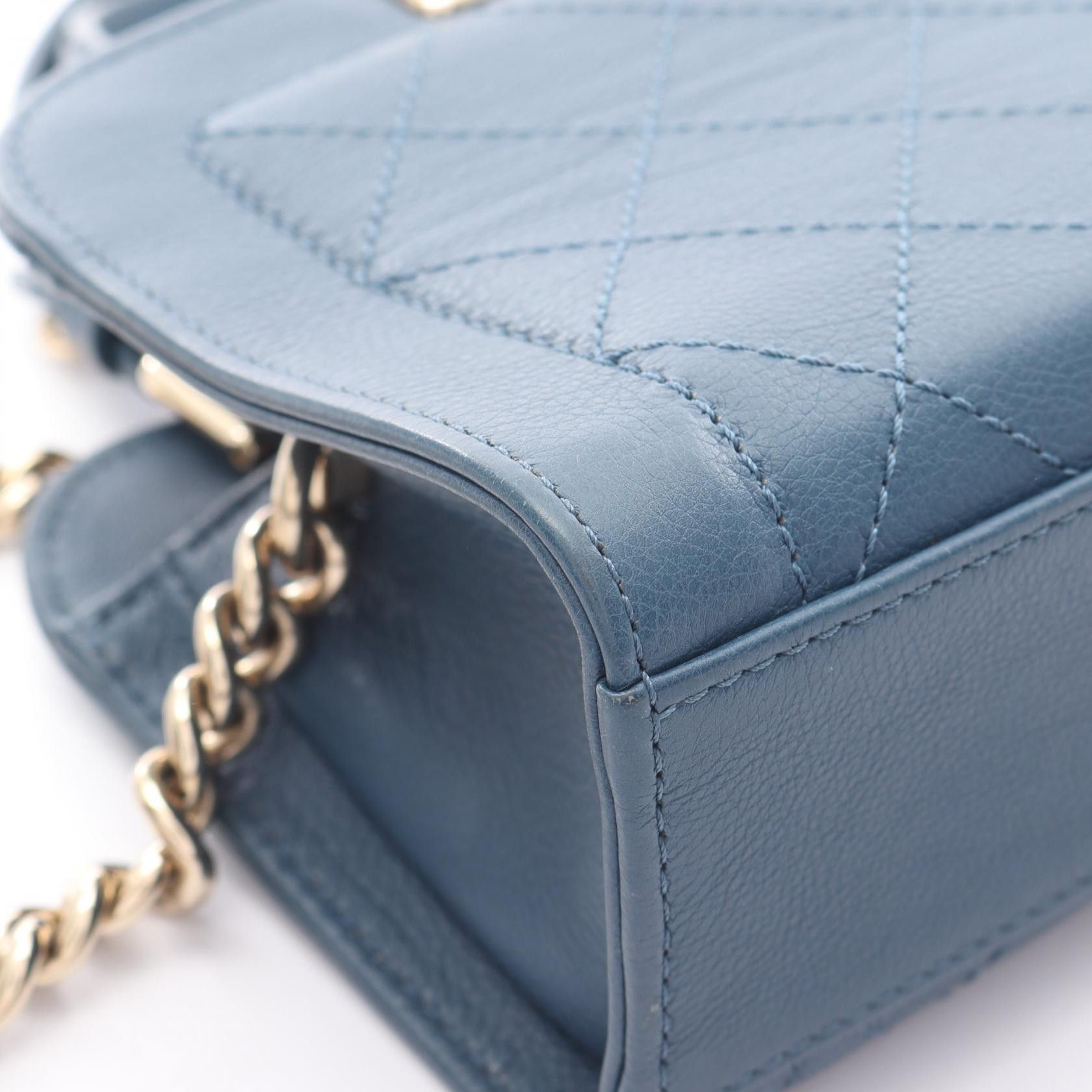 Chanel Chanel Matelasse Chain Shoulder Bag Leather Blue Gold Hardware Size ONE SIZE - 9 Thumbnail