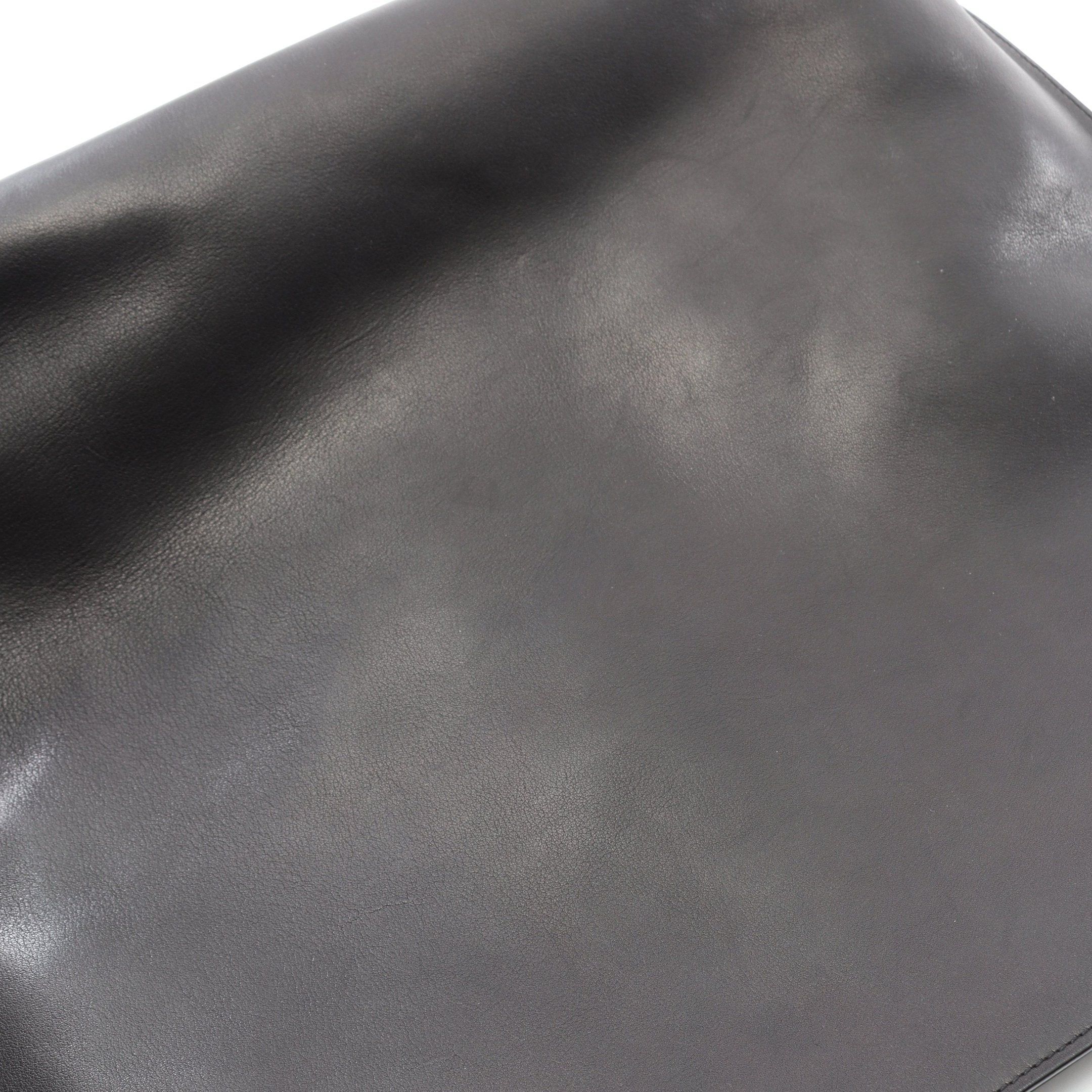 Yves Saint Laurent Yves Saint Laurent Hobo One Shoulder Bag Leather Black With Pouch Size ONE SIZE - 9 Thumbnail