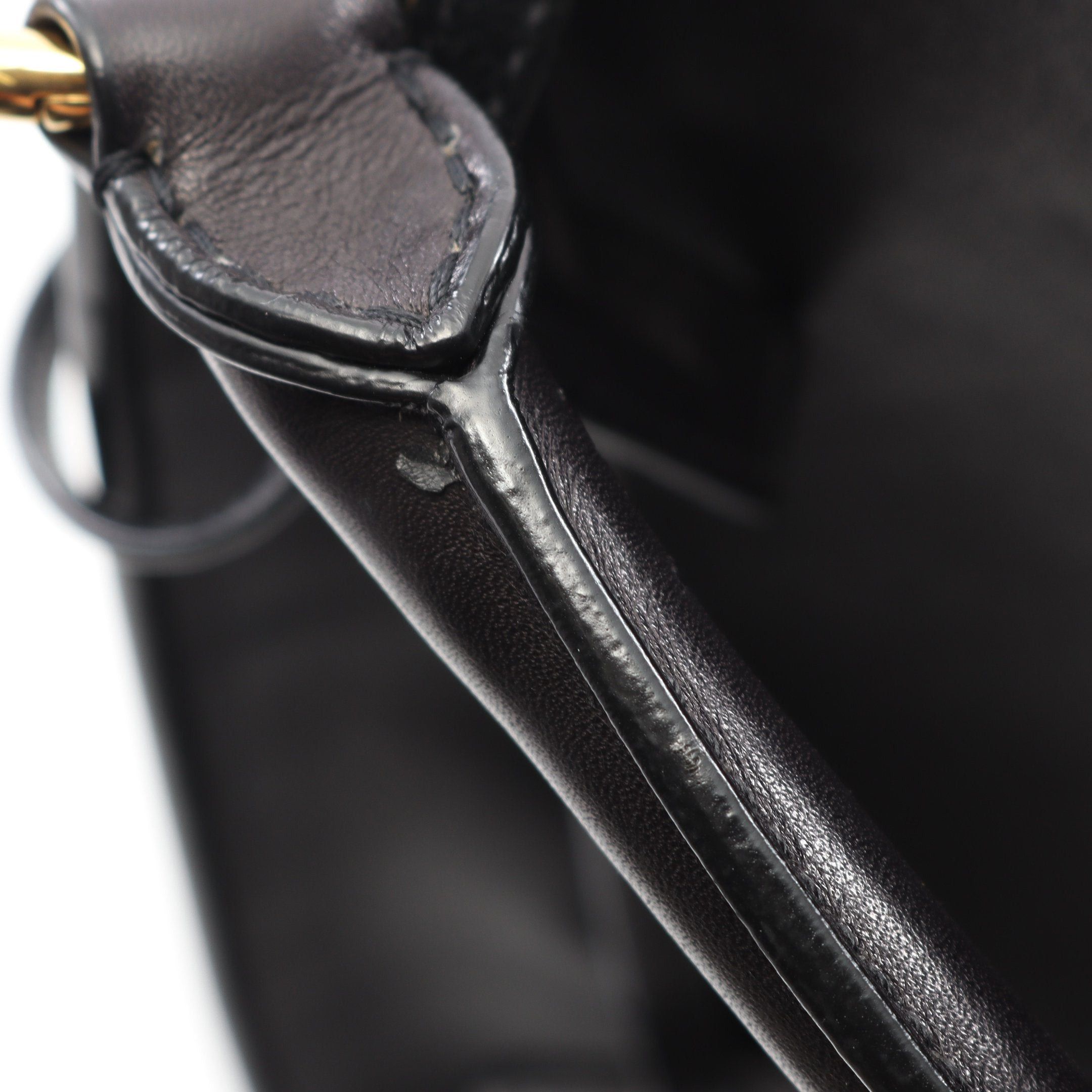 Yves Saint Laurent Yves Saint Laurent Hobo One Shoulder Bag Leather Black With Pouch Size ONE SIZE - 5 Thumbnail