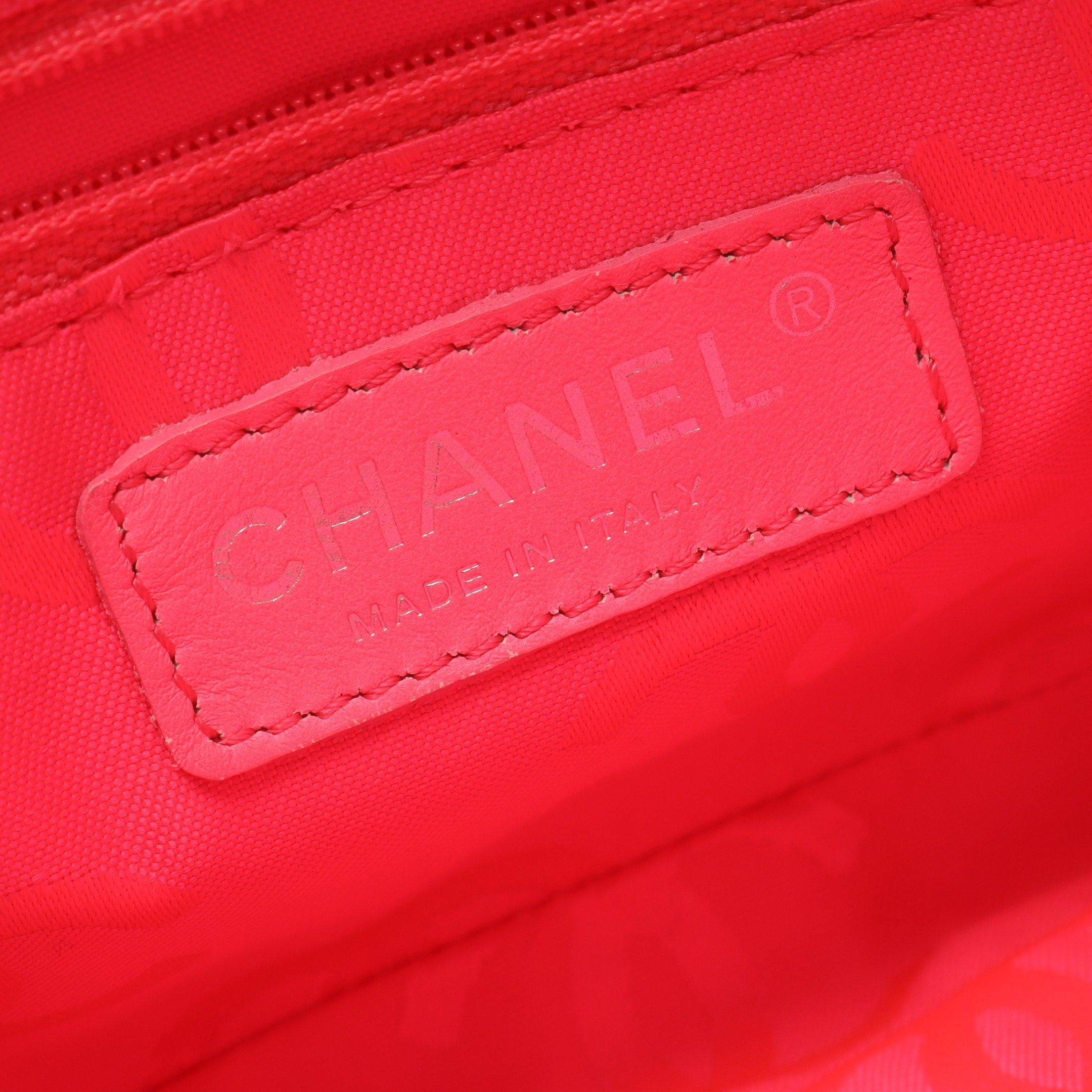 Chanel Chanel Cambon Line Accessory Pouch Handbag Leather Black Silver Hardware Size ONE SIZE - 4 Thumbnail