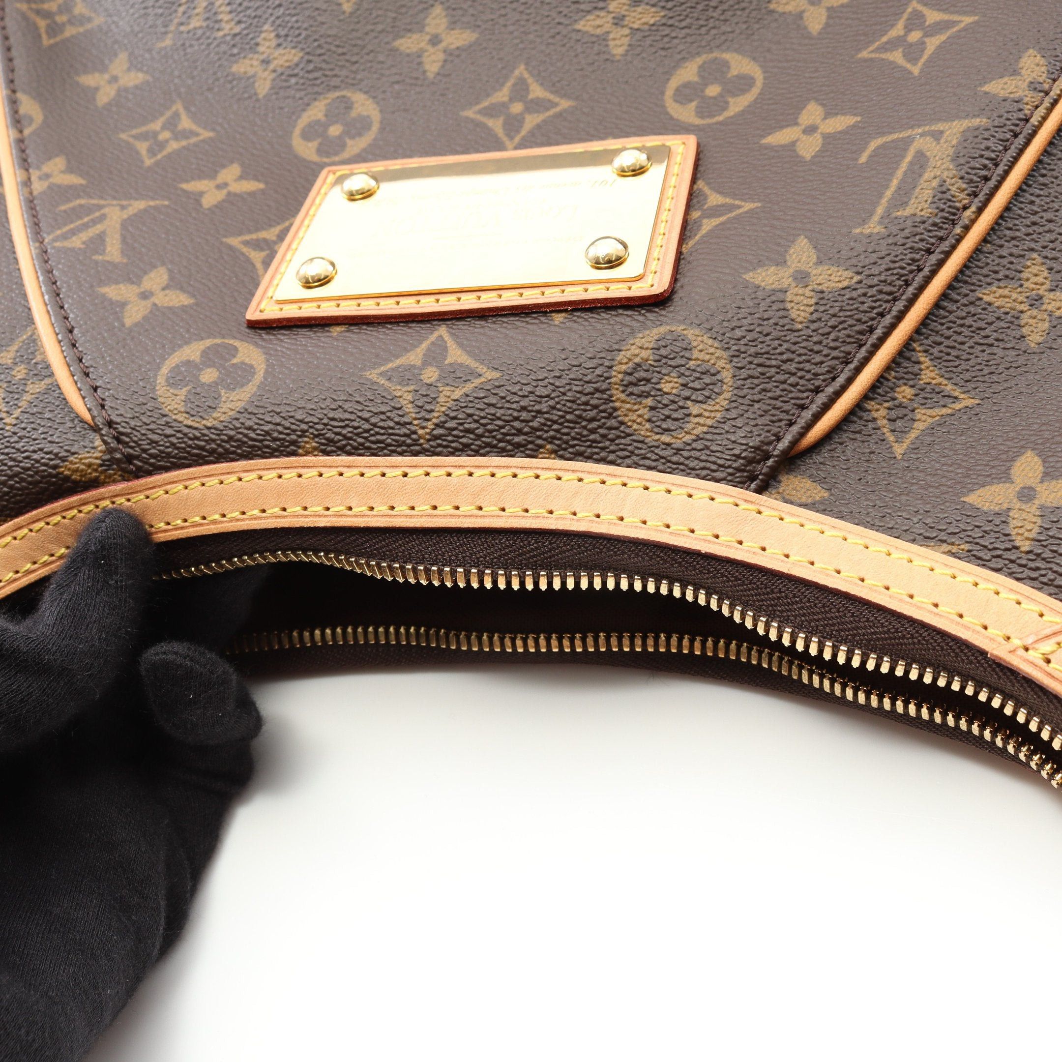 Louis Vuitton Louis Vuitton Thames Gm Monogram Shoulder Bag Leather Brown Size ONE SIZE - 8 Thumbnail