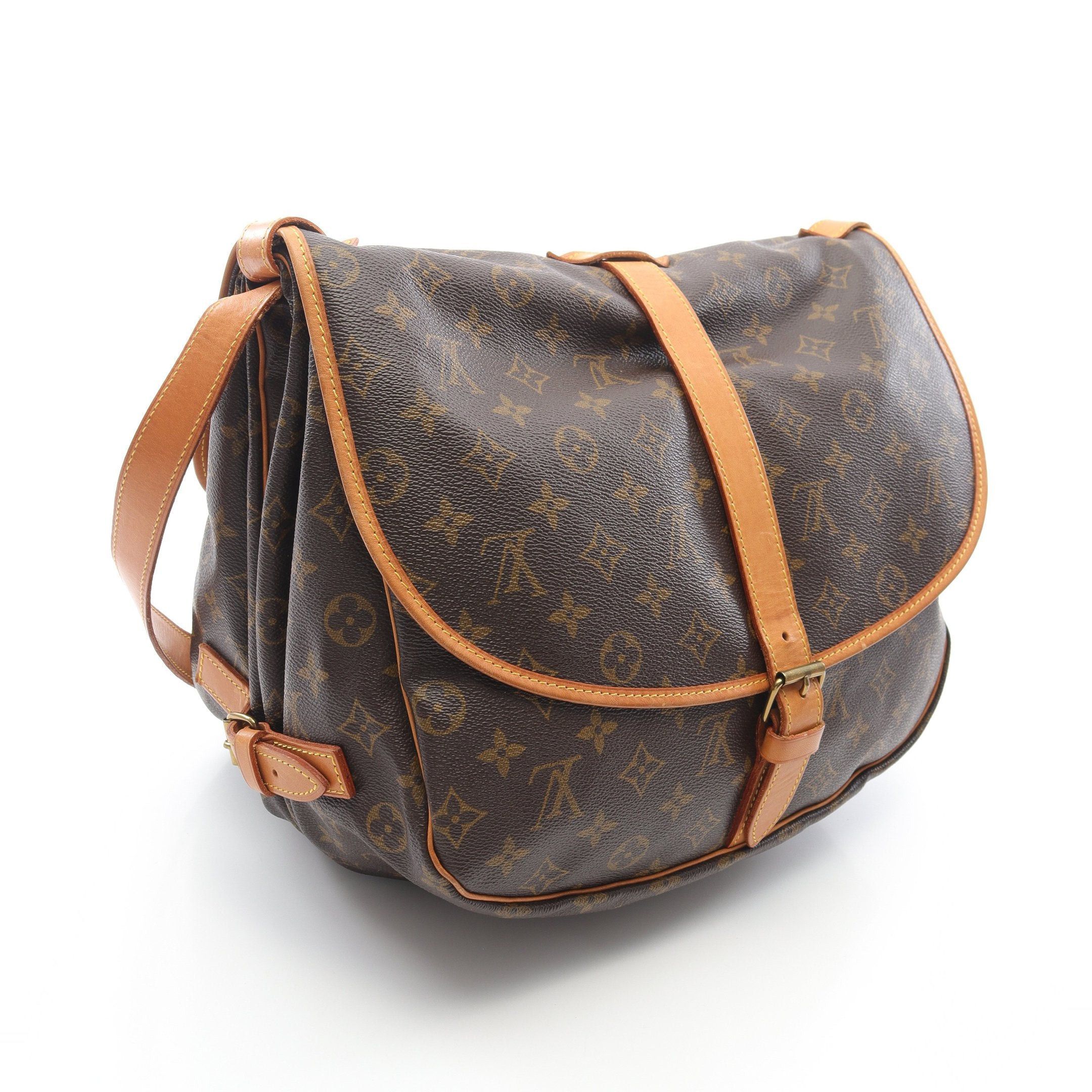 Louis Vuitton Louis Vuitton Saumur 35 Monogram Shoulder Bag Leather Brown Size ONE SIZE - 2 Thumbnail
