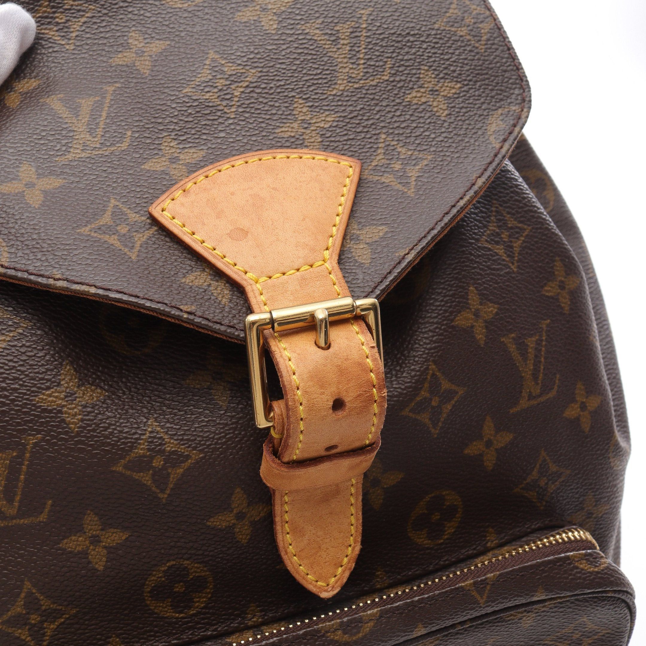 Louis Vuitton Louis Vuitton Montsouris Gm Monogram Backpack Rucksack Leather Brown Size ONE SIZE - 10 Thumbnail