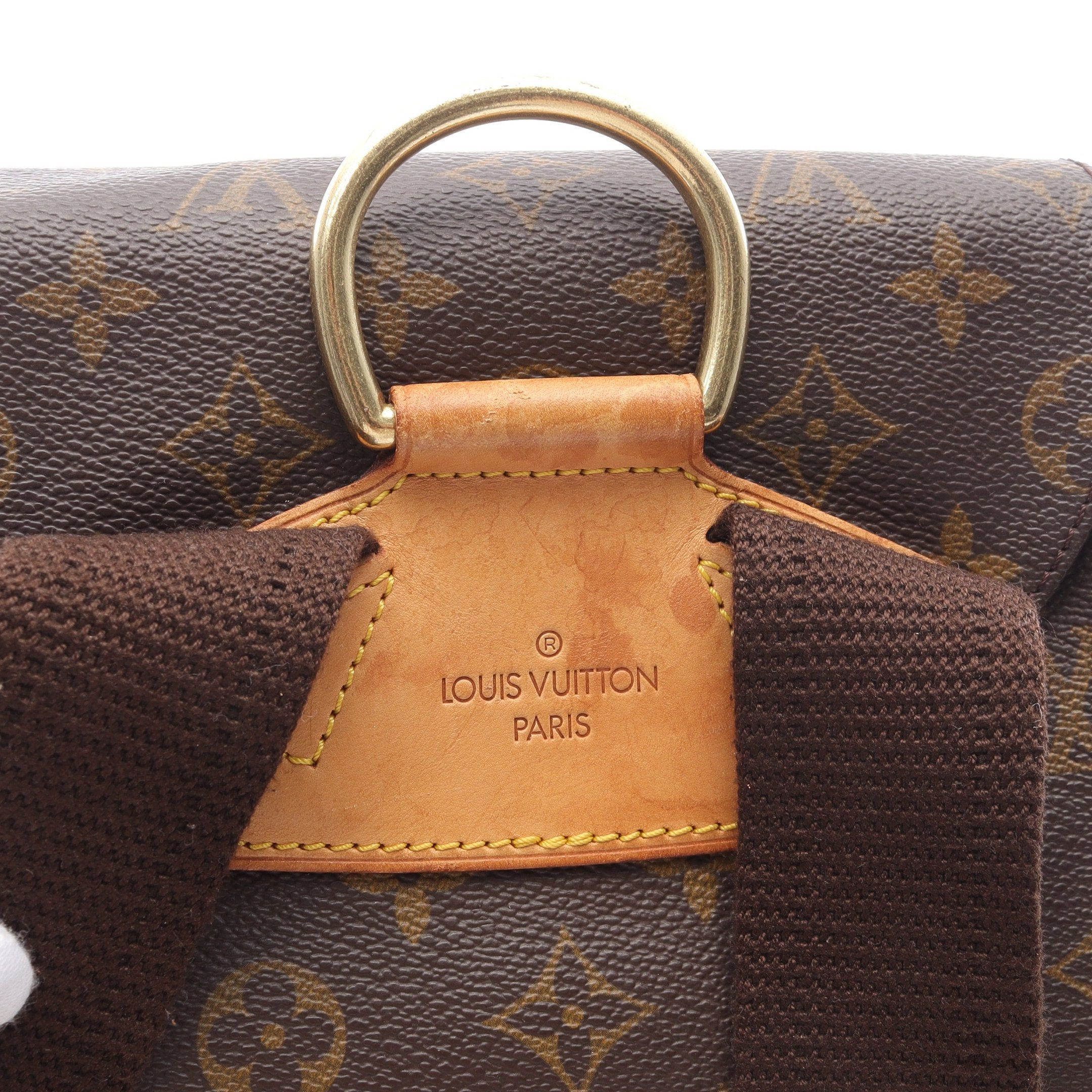 Louis Vuitton Louis Vuitton Montsouris Gm Monogram Backpack Rucksack Leather Brown Size ONE SIZE - 11 Thumbnail