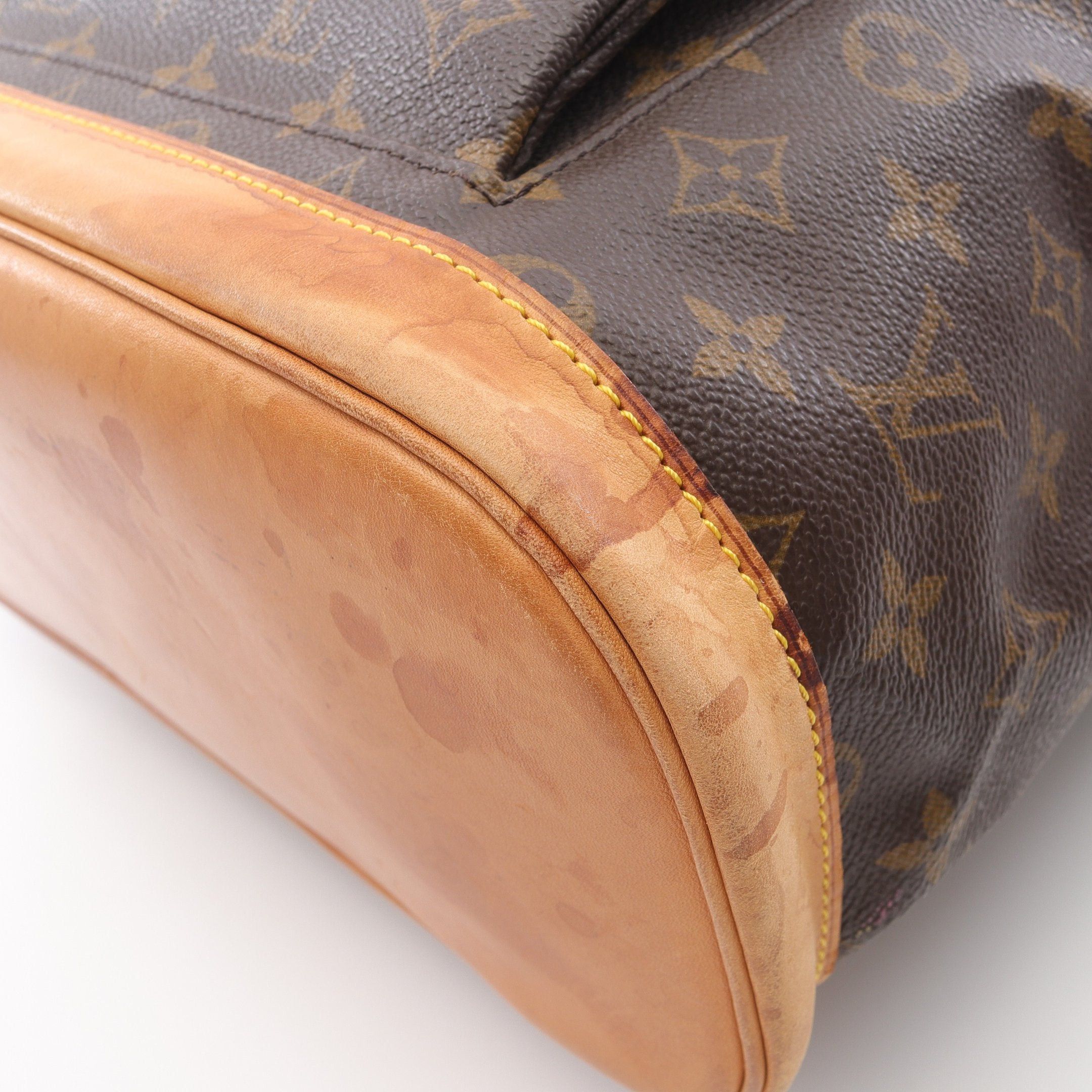 Louis Vuitton Louis Vuitton Montsouris Gm Monogram Backpack Rucksack Leather Brown Size ONE SIZE - 7 Thumbnail