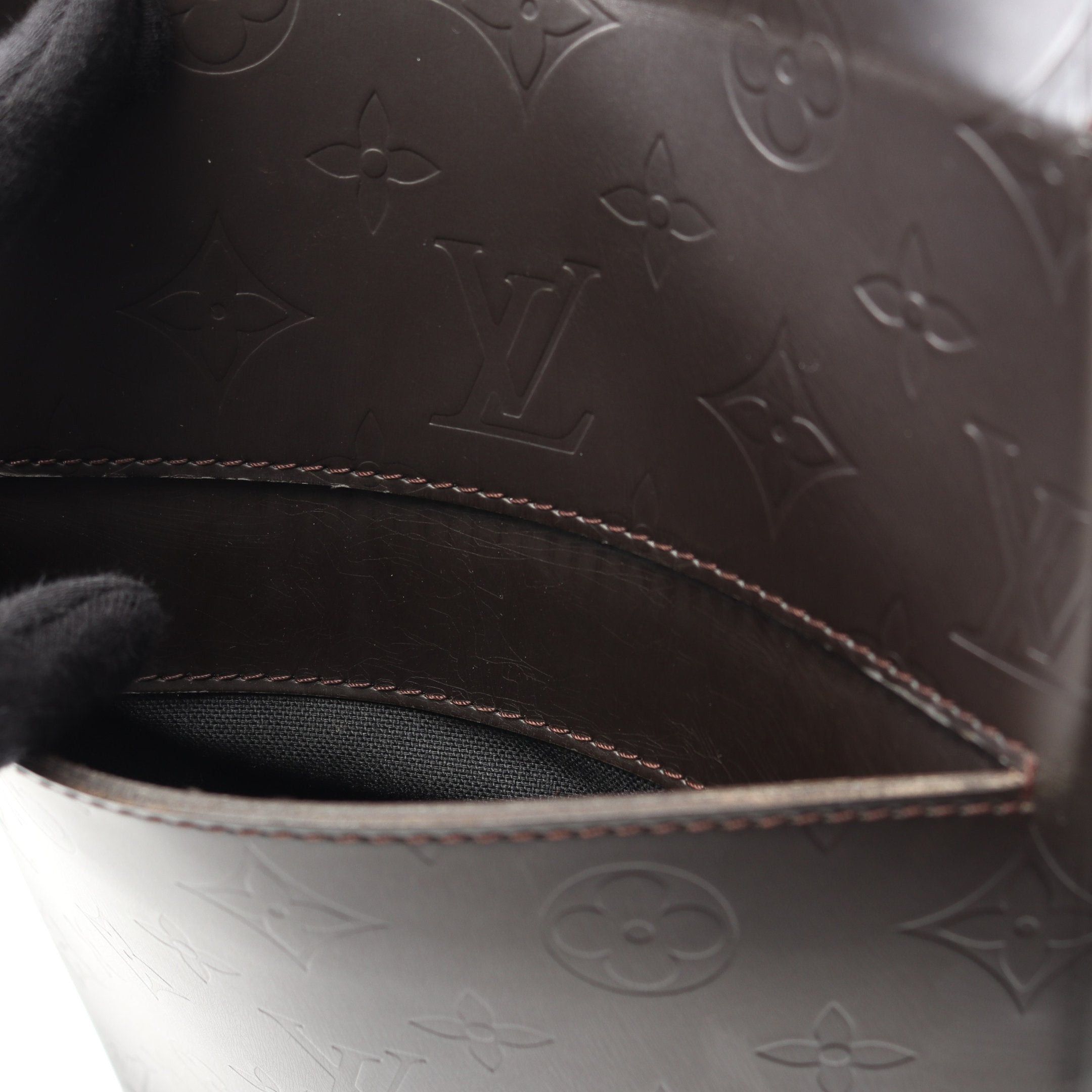 Louis Vuitton Louis Vuitton Bobby Monogram Glace Cafe Shoulder Bag Leather Dark Brown Size ONE SIZE - 10 Thumbnail