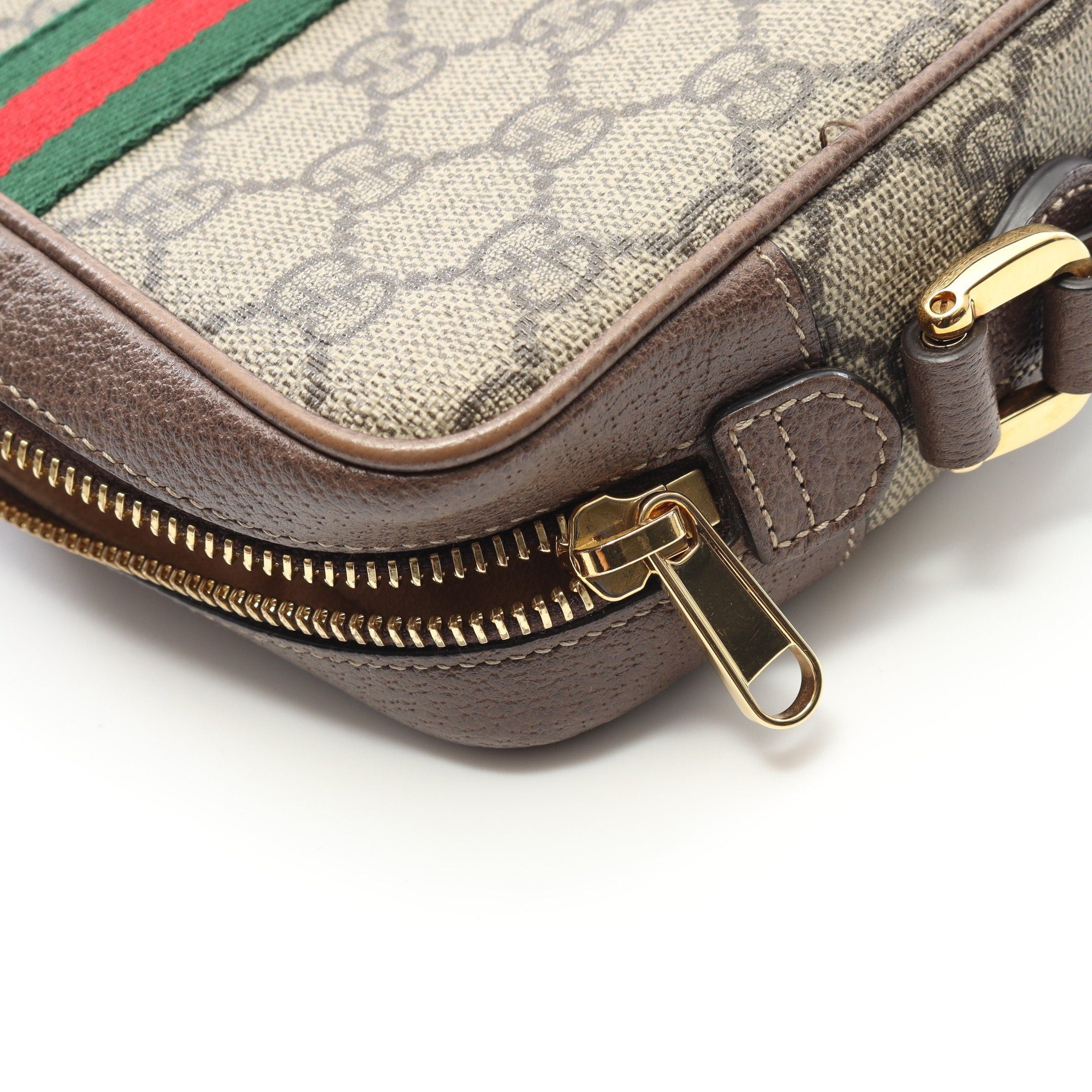 Gucci Gucci Ophidia Gg Supreme Shoulder Bag Leather Beige Dark Brown Multicolor Size ONE SIZE - 6 Thumbnail