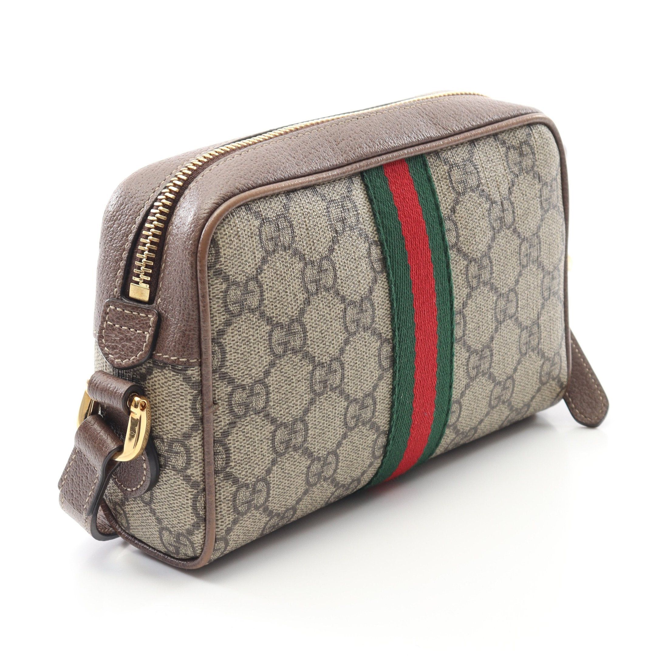 Gucci Gucci Ophidia Gg Supreme Shoulder Bag Leather Beige Dark Brown Multicolor Size ONE SIZE - 2 Thumbnail