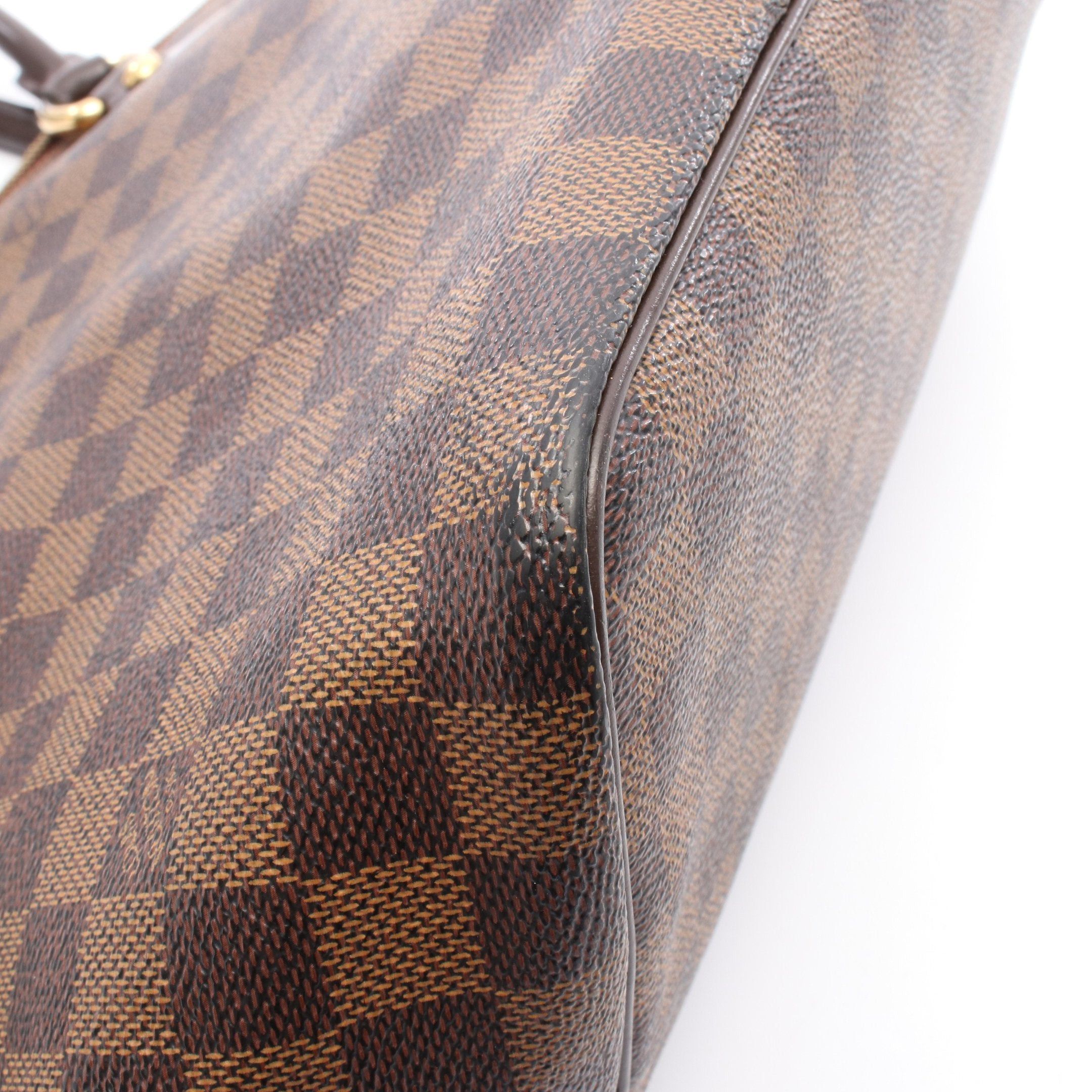 Louis Vuitton Louis Vuitton Saleya Mm Damier Ebene Handbag Tote Bag Leather Brown Size ONE SIZE - 9 Thumbnail