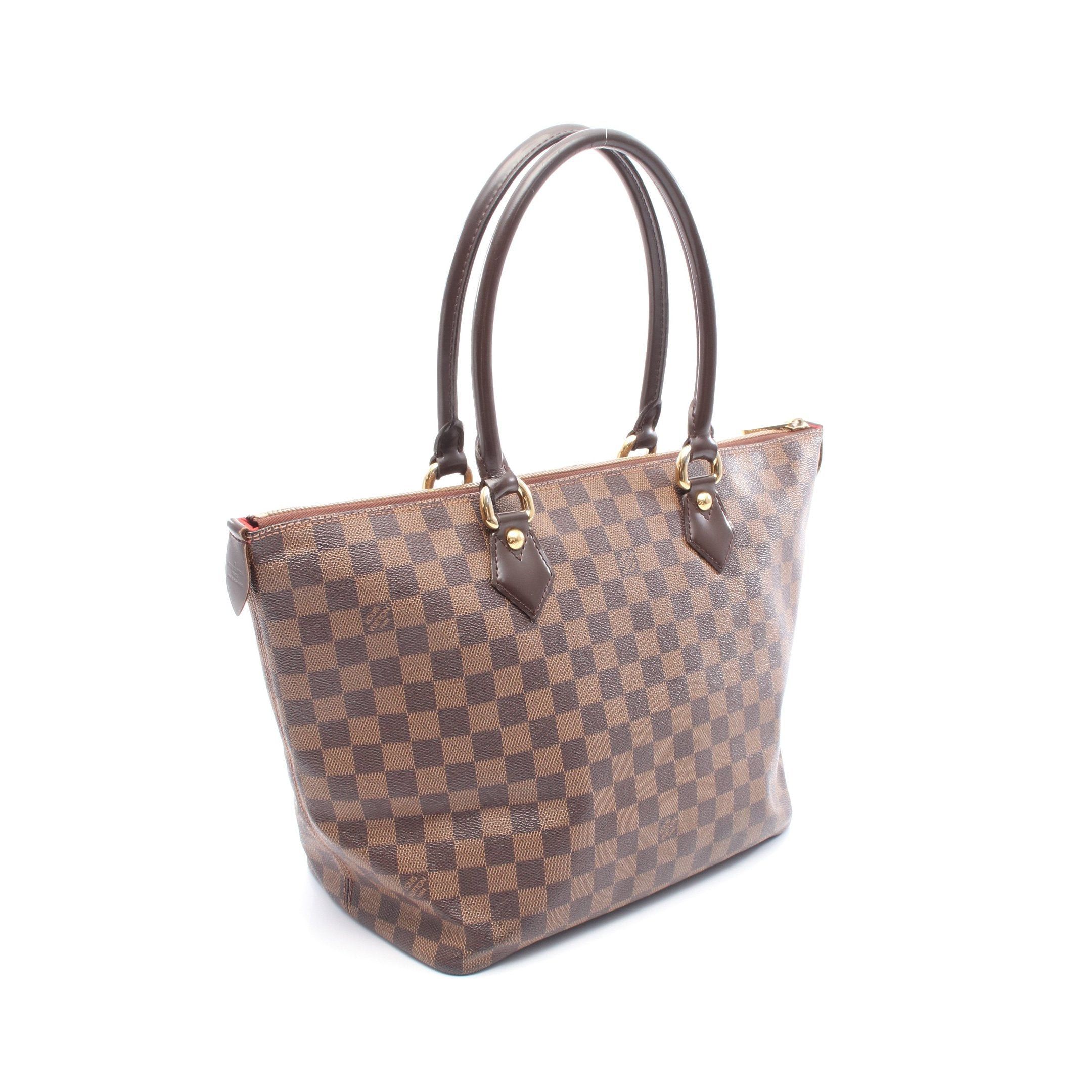 Louis Vuitton Louis Vuitton Saleya Mm Damier Ebene Handbag Tote Bag Leather Brown Size ONE SIZE - 2 Thumbnail