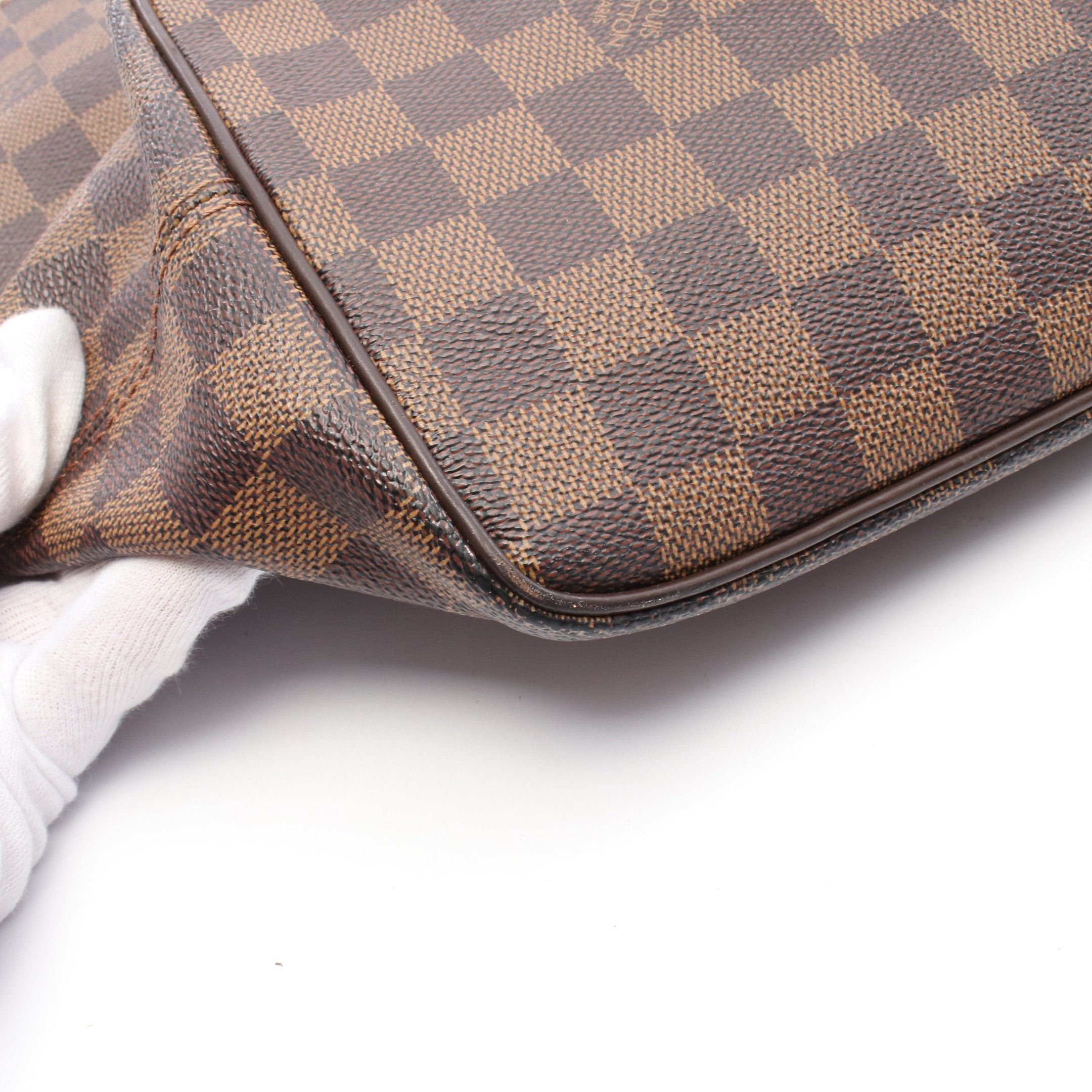 Louis Vuitton Louis Vuitton Saleya Mm Damier Ebene Handbag Tote Bag Leather Brown Size ONE SIZE - 12 Thumbnail