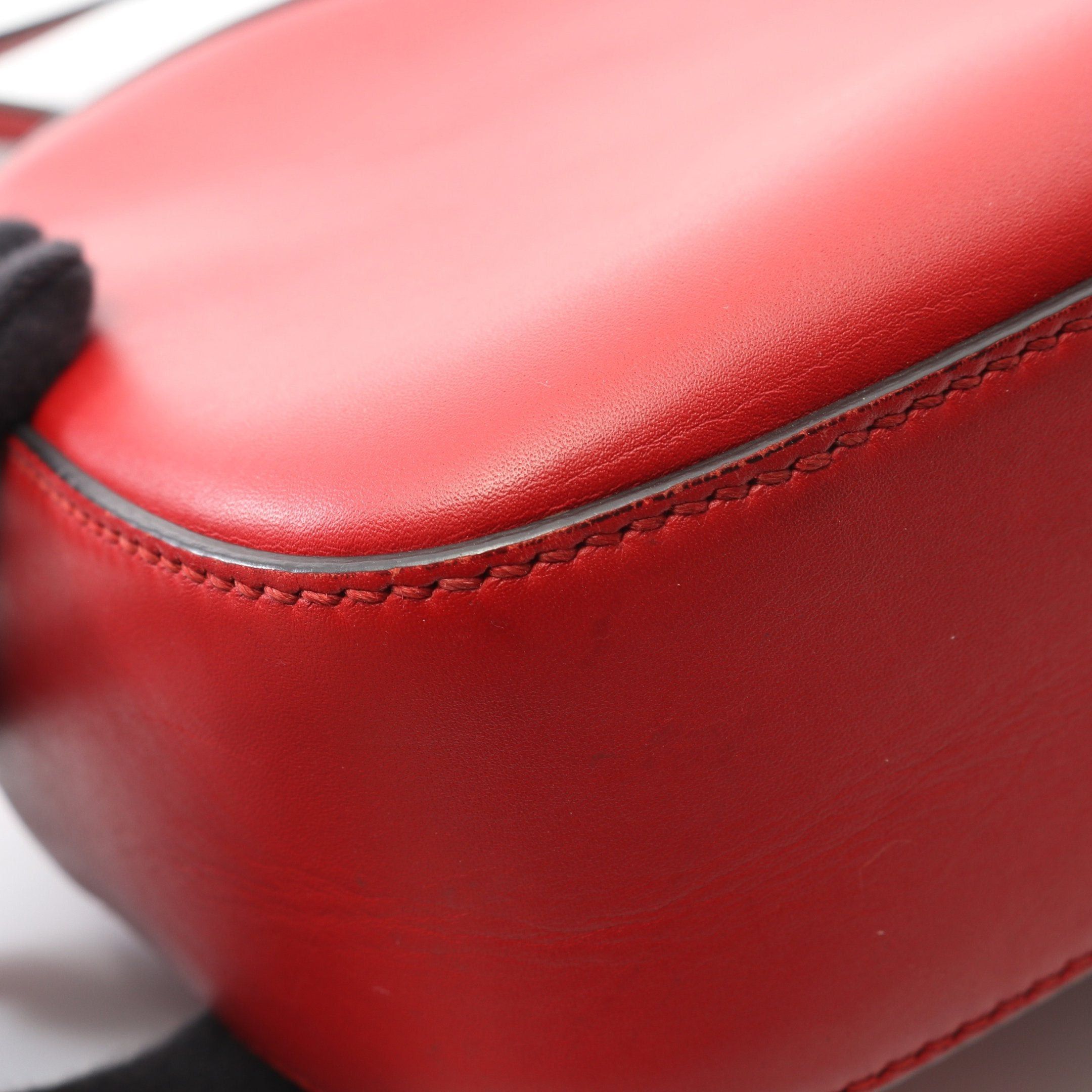 Gucci Gucci Webbing Line Shoulder Bag Leather Red Navy Size ONE SIZE - 6 Thumbnail