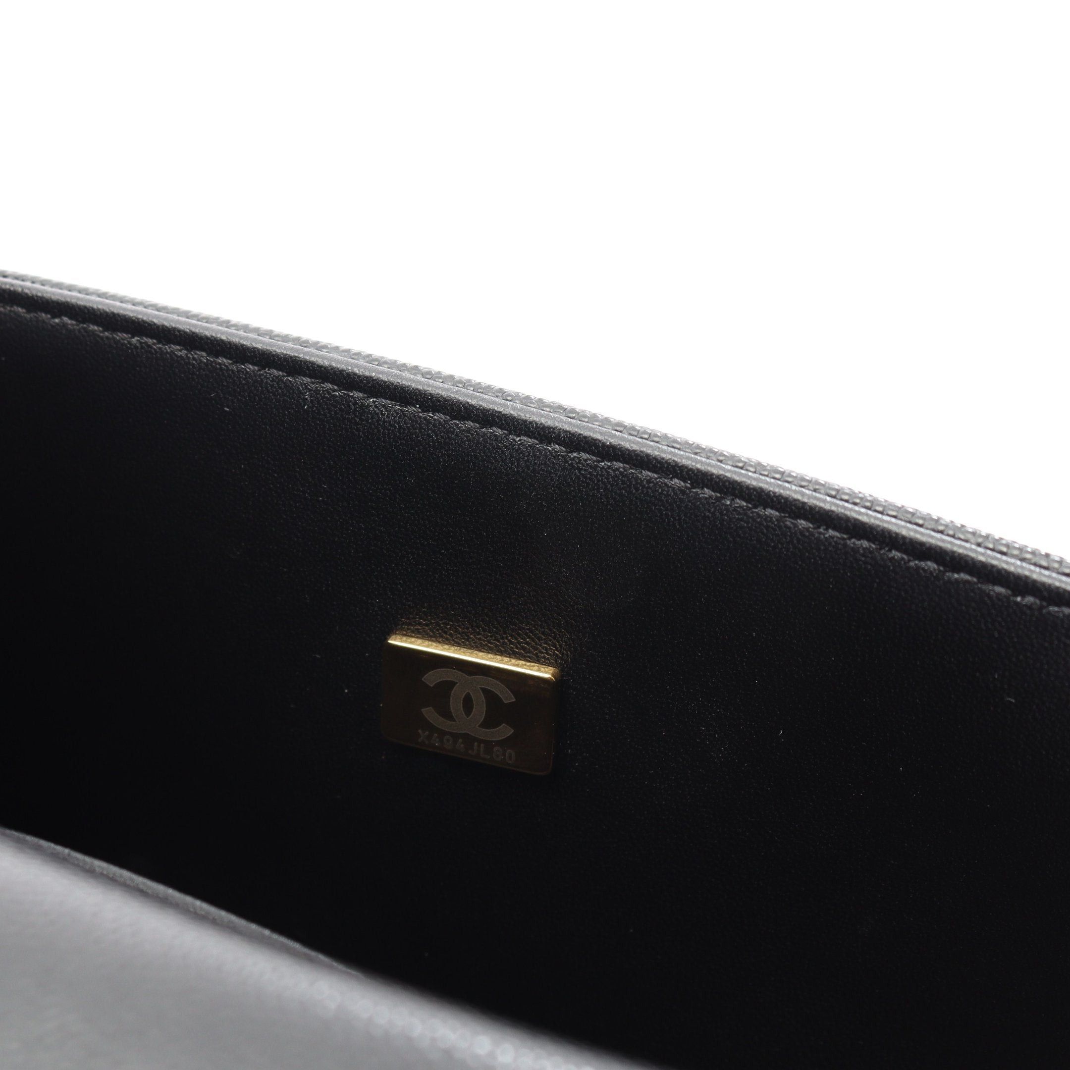 Chanel Chanel Boy Chanel Small Chain Shoulder Bag Caviar Skin Black Gold Hardware Size ONE SIZE - 8 Thumbnail