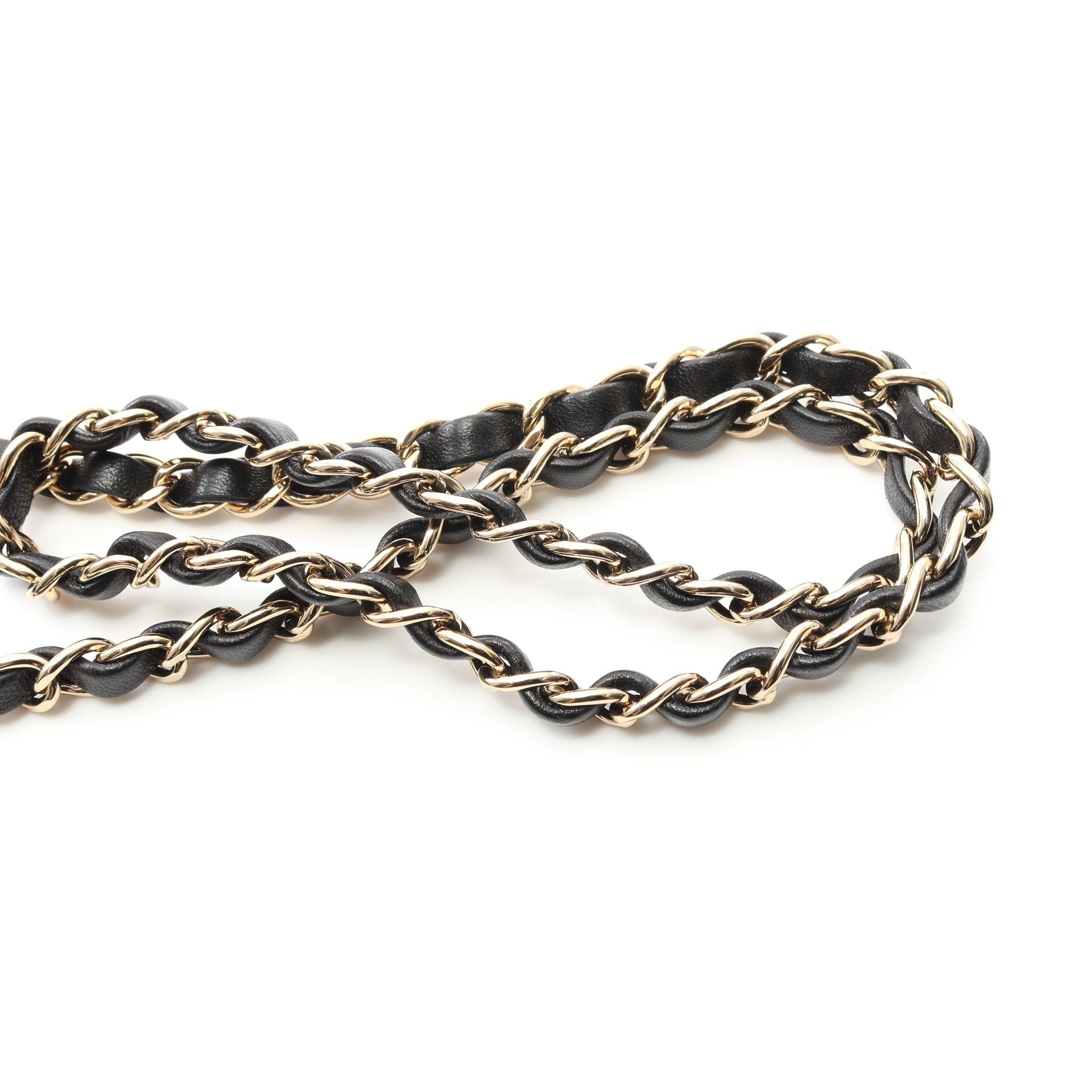 Chanel Chanel Mini Matelasse Chain Shoulder Bag Lambskin Black Gold Hardware Size ONE SIZE - 8 Thumbnail