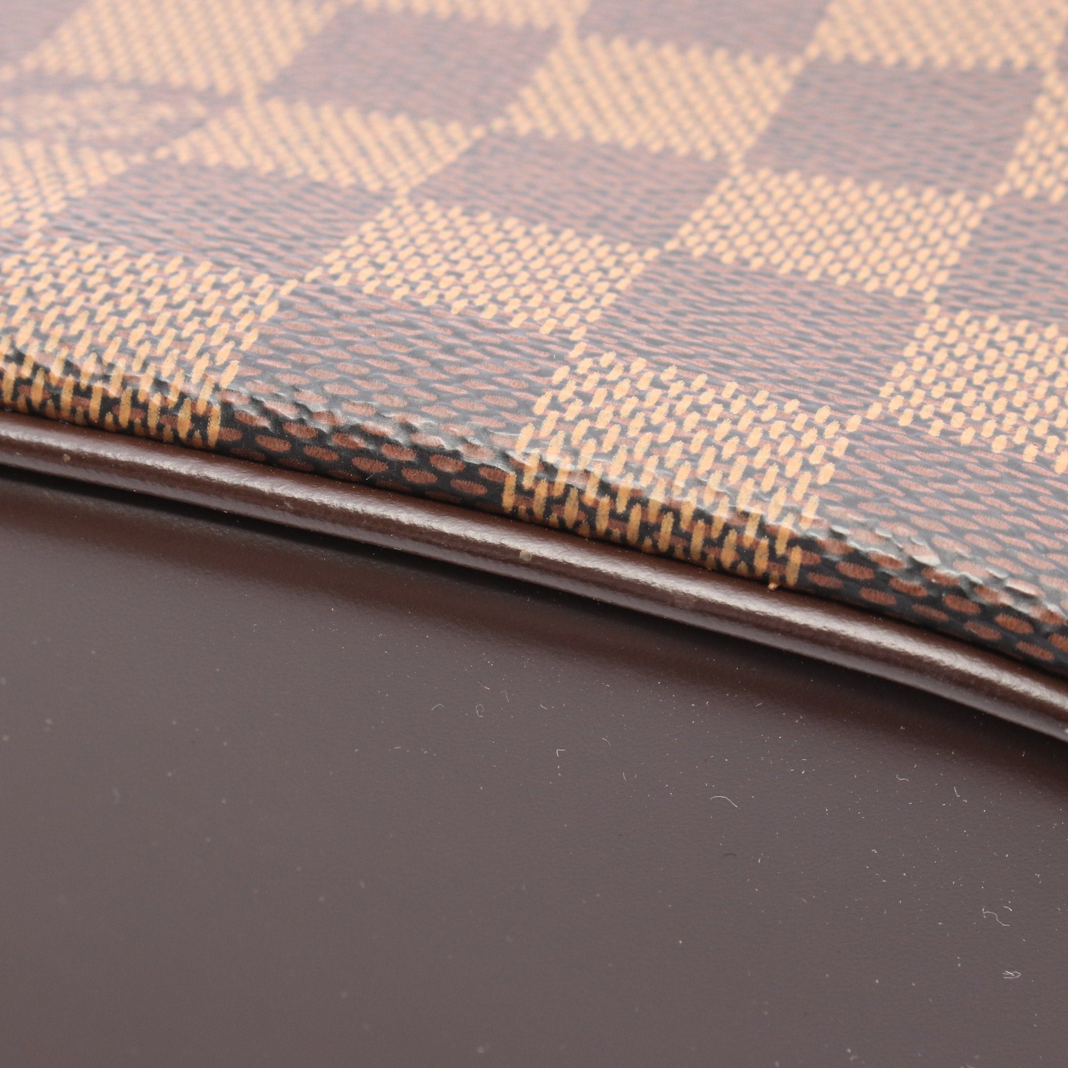 Louis Vuitton Louis Vuitton Saria Thor Damier Ebene Handbag Leather Brown Size ONE SIZE - 6 Thumbnail